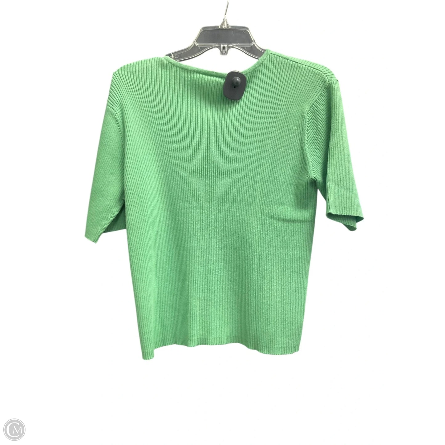 Top Short Sleeve By Talbots In Green, Size: L
