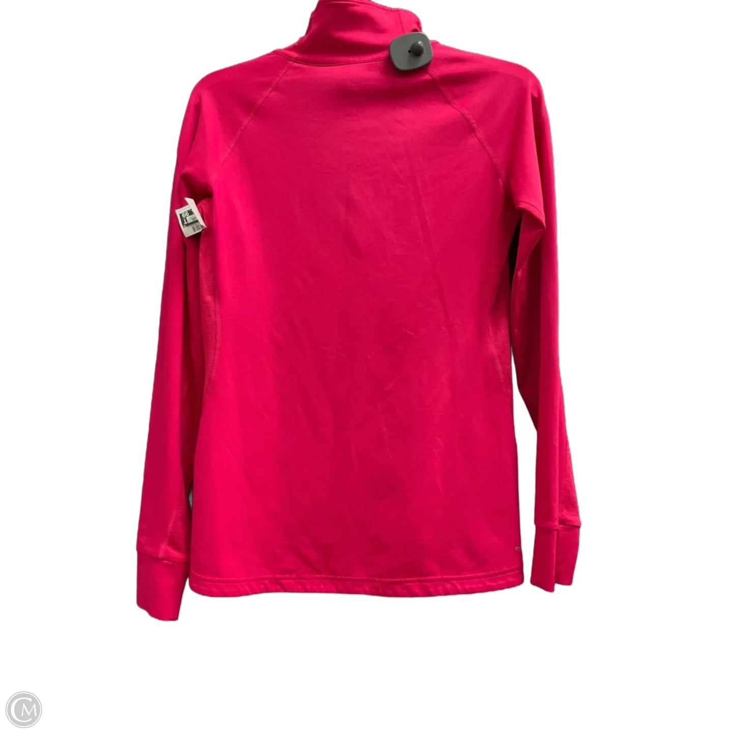 Athletic Top Long Sleeve Collar By Adidas In Pink, Size: S
