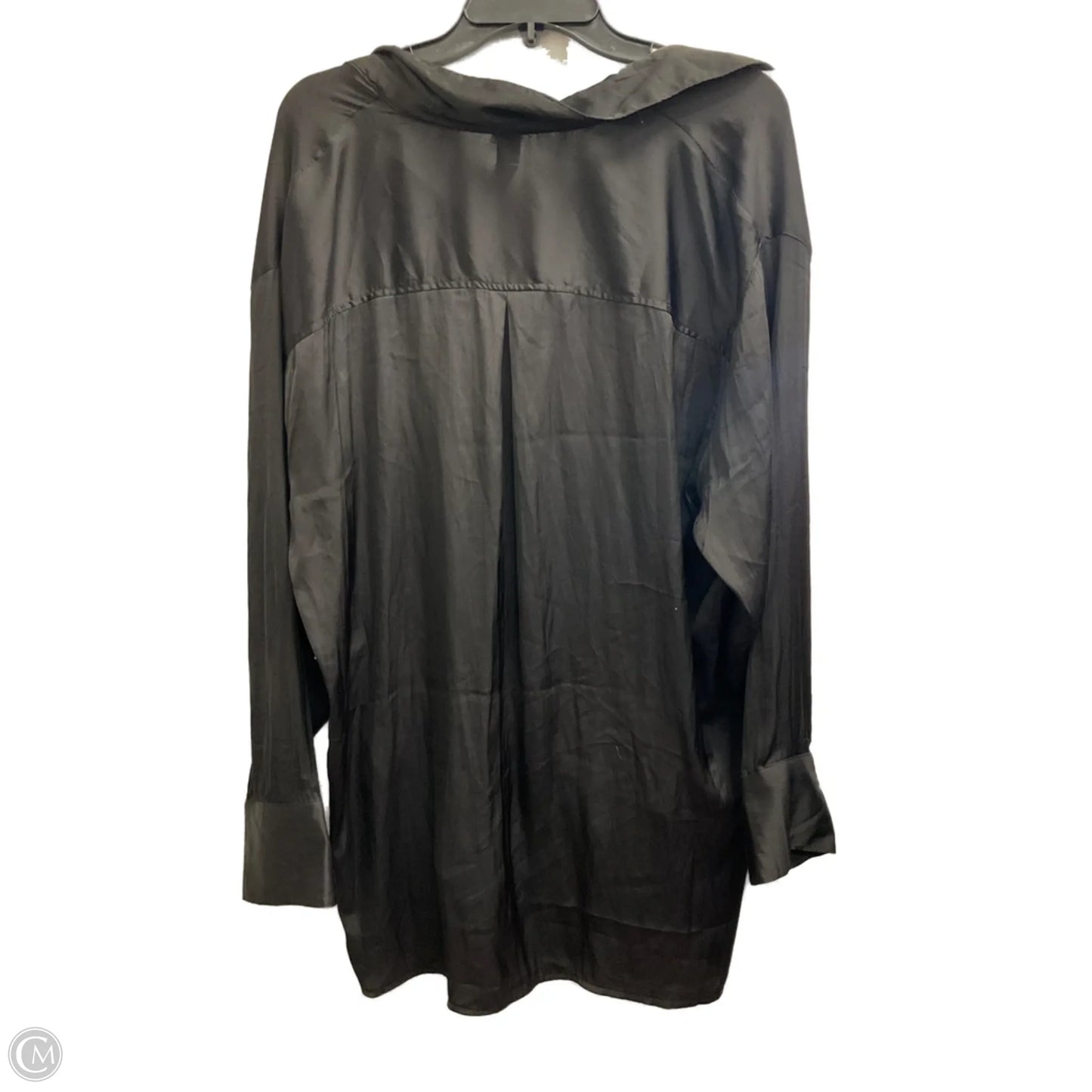 Blouse Long Sleeve By Old Navy In Black, Size: Xl