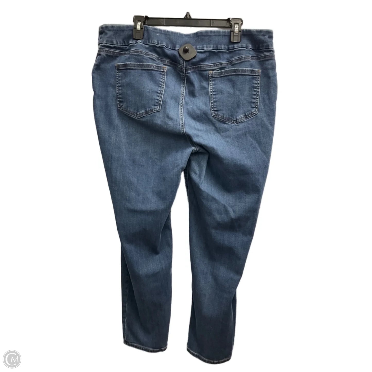 Jeans Cropped By Chicos In Blue Denim, Size: 18