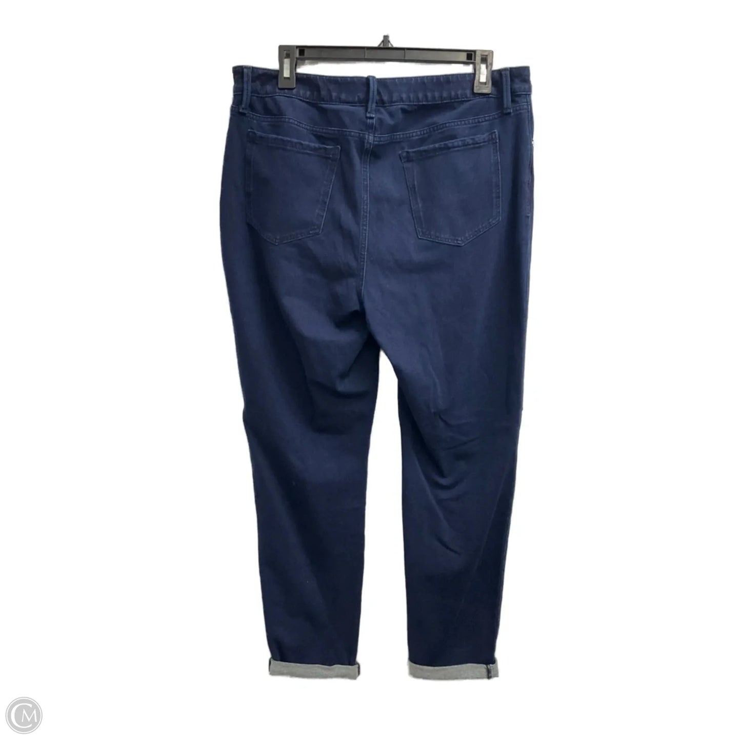 Jeans Boot Cut By Zenergy By Chicos In Blue Denim, Size: L