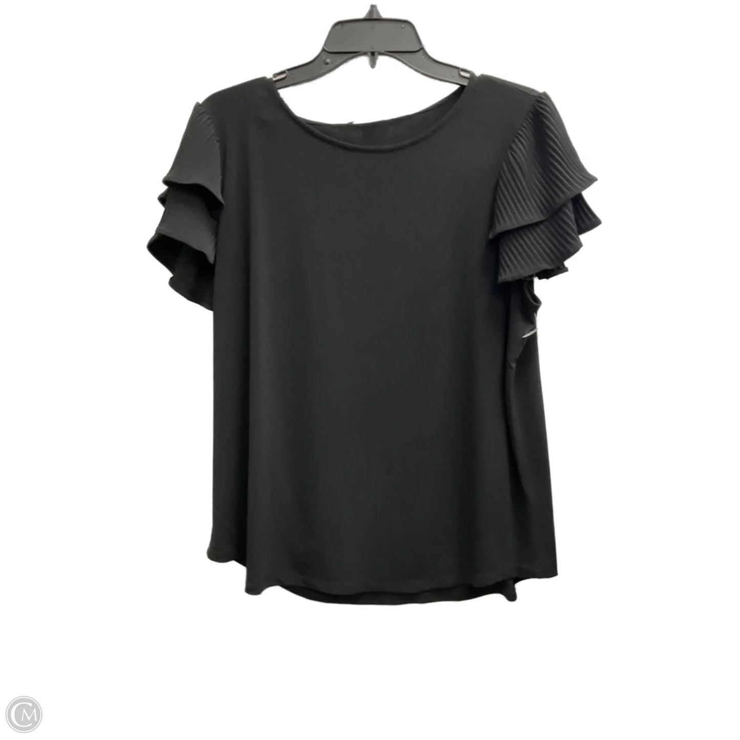 Top Sleeveless By Adrianna Papell In Black, Size: L