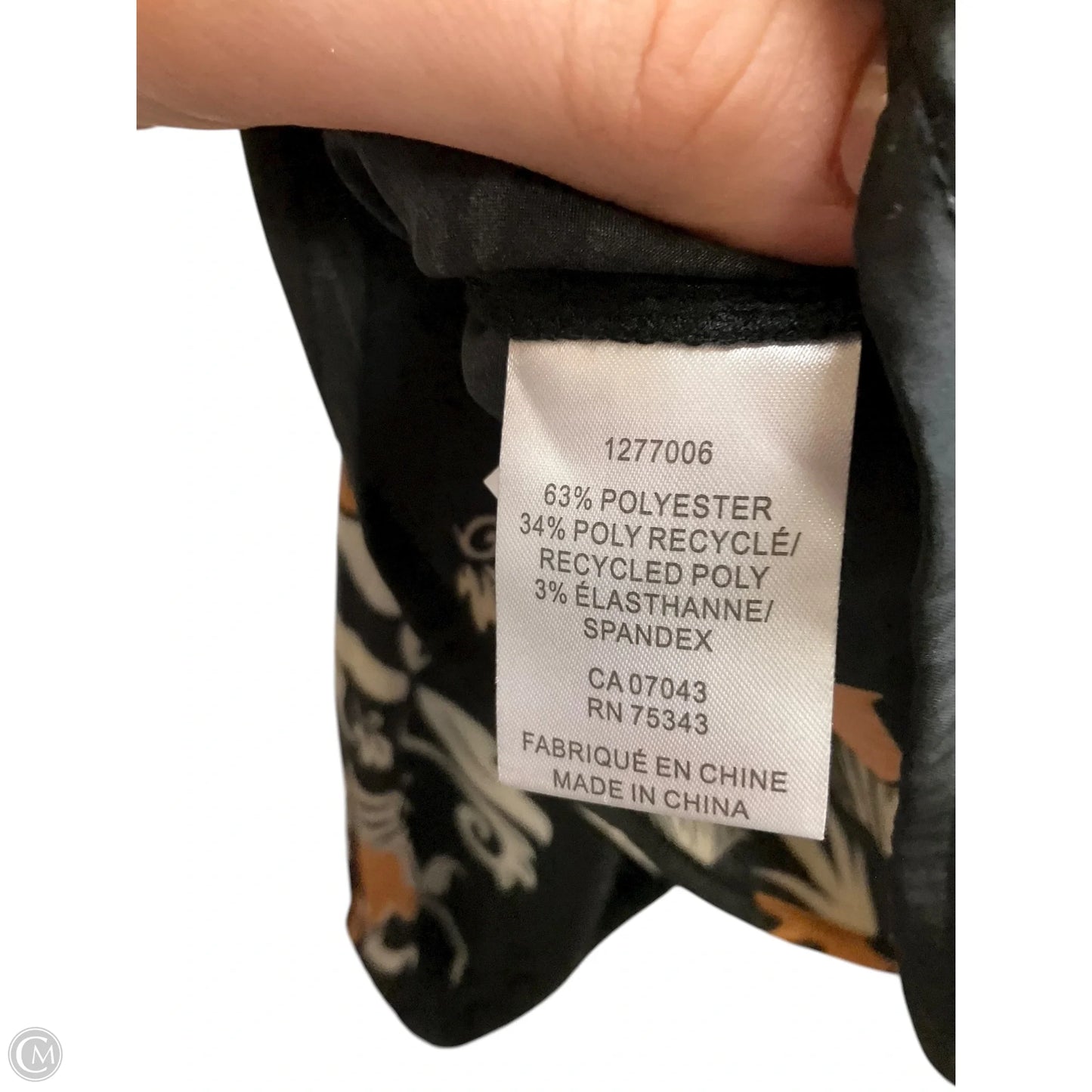 Top Long Sleeve By Joie In Black & Orange, Size: Xs