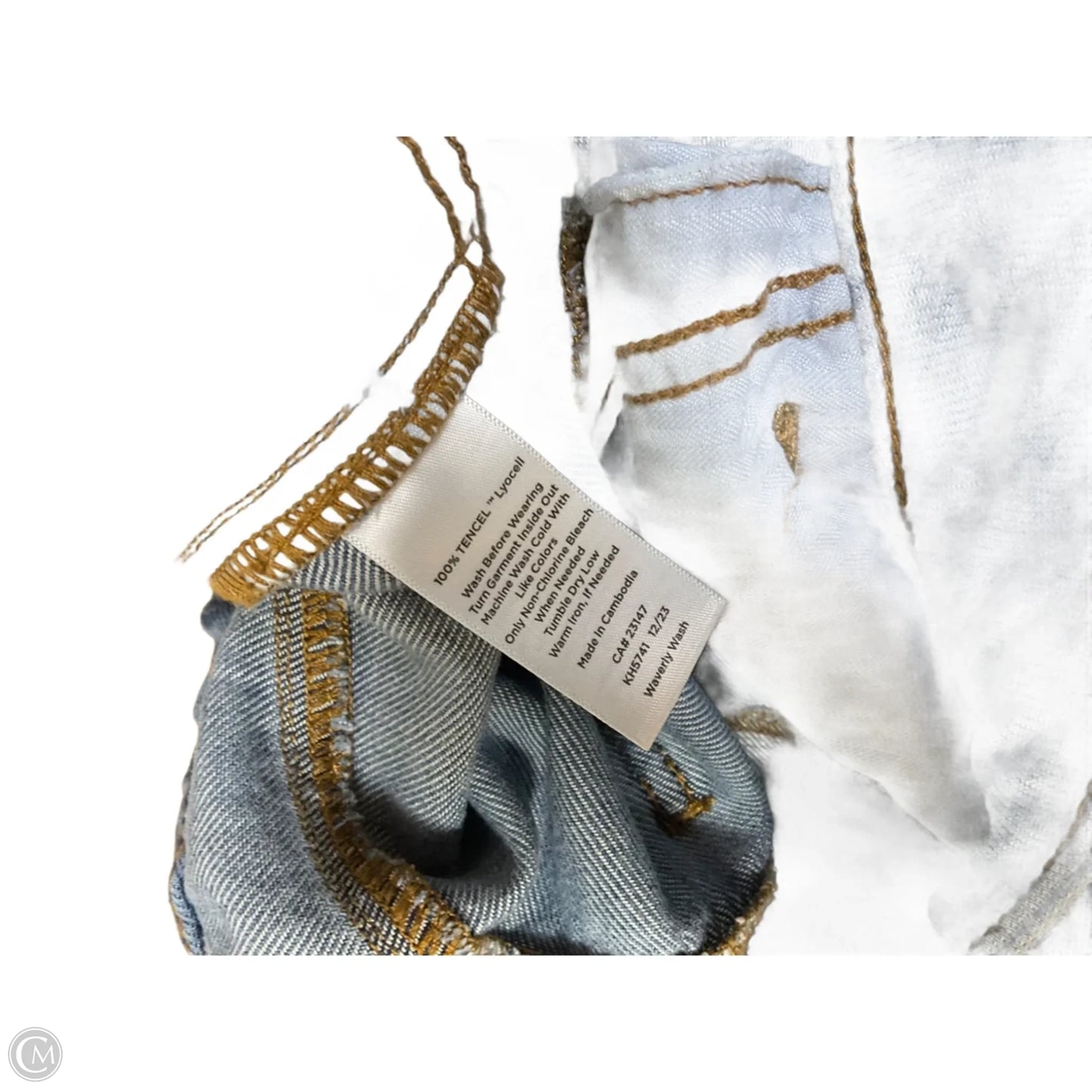 Jeans Boot Cut By Talbots In Blue & White, Size: 8