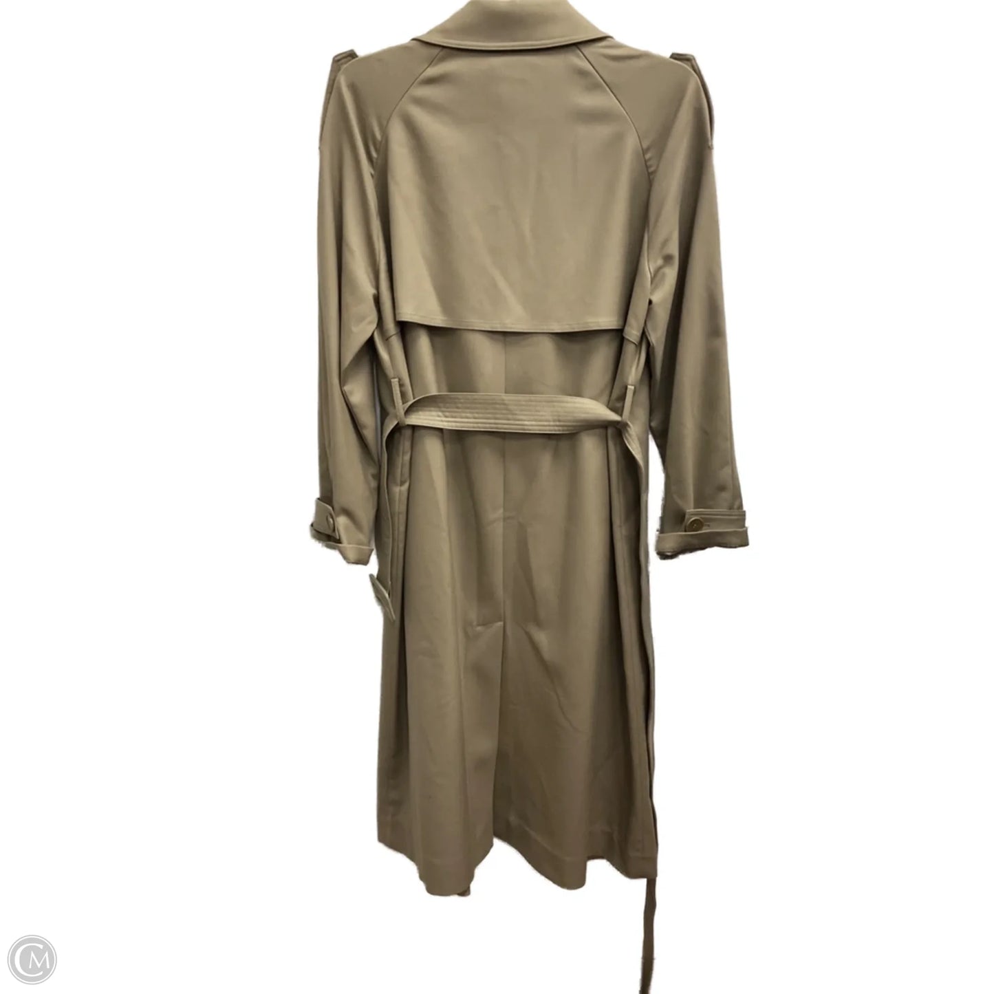 Coat Trench Coat By Cmc In Green, Size: Xl