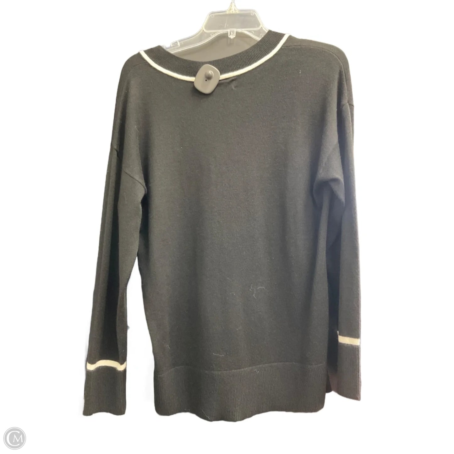 Top Long Sleeve By Loft In Black & White, Size: Xs