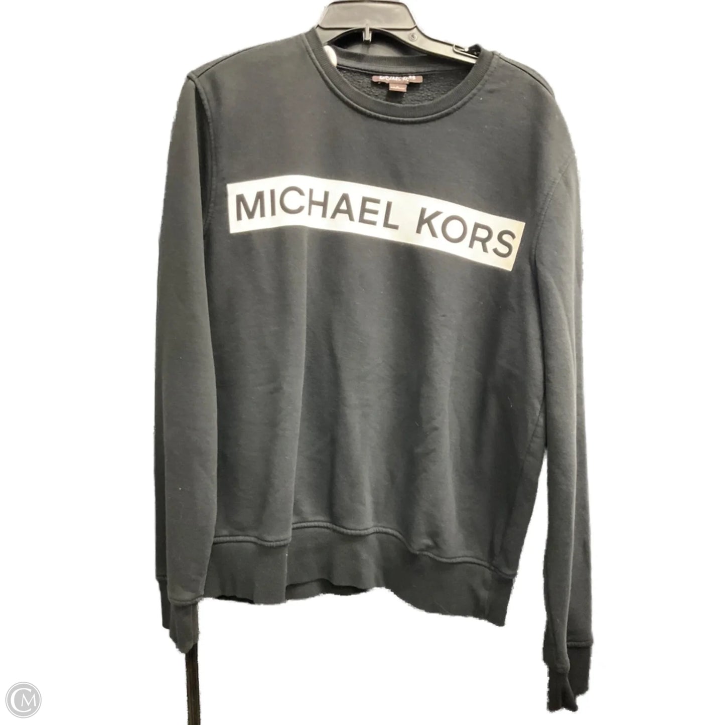 Sweatshirt Designer By Michael Kors In Black & White, Size: M