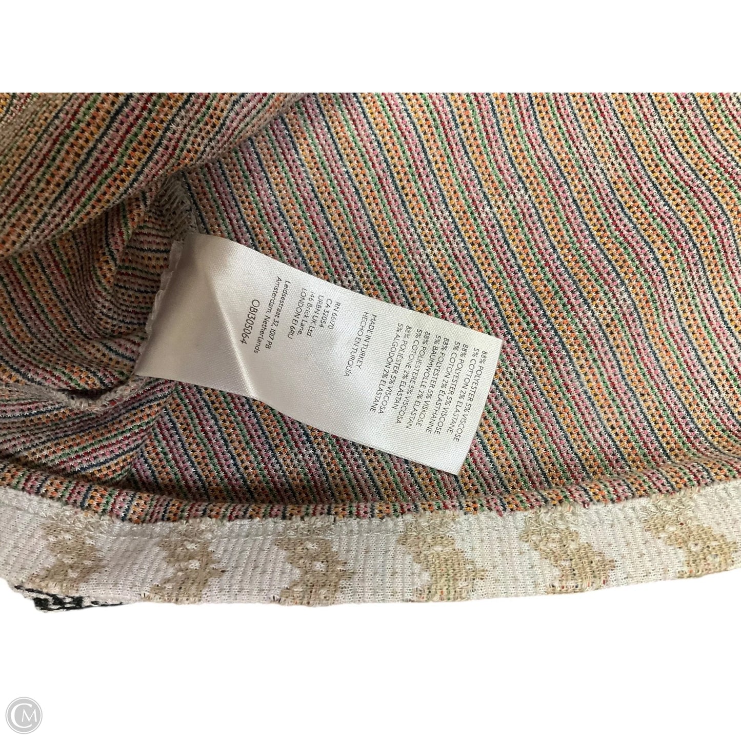 Top Sleeveless By Anthropologie In Striped Pattern, Size: L