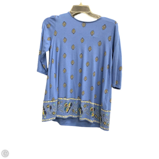 Top 3/4 Sleeve By J. Jill In Blue, Size: Xsp