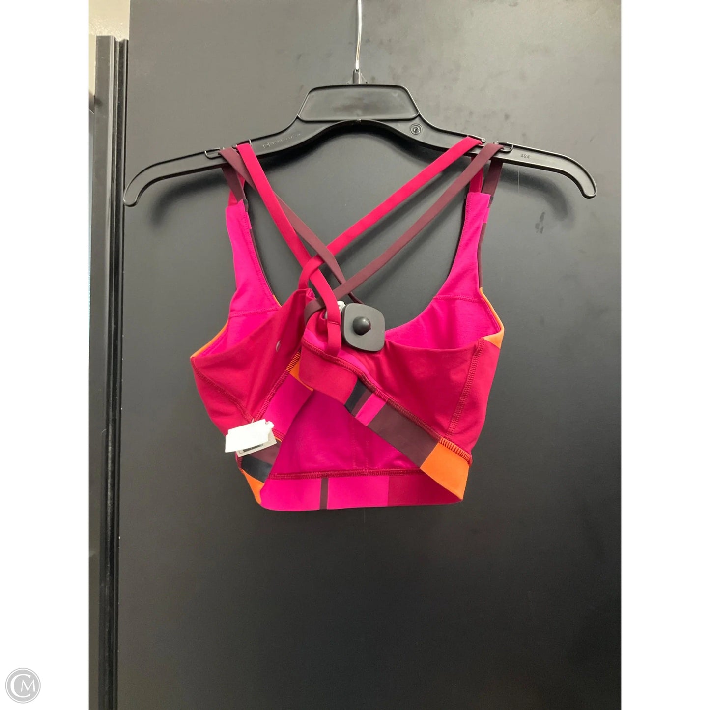 Athletic Bra By Lululemon In Orange & Pink, Size: 8