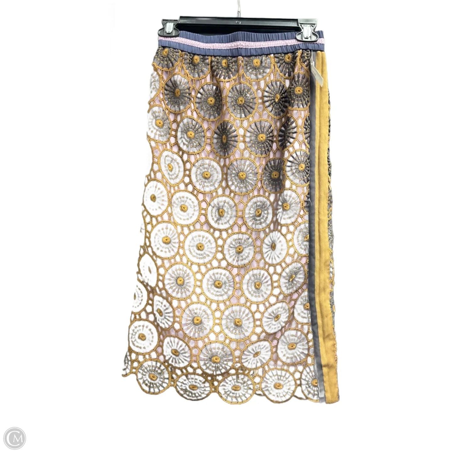 Skirt Midi By Current Air In Brown & Purple, Size: Xs