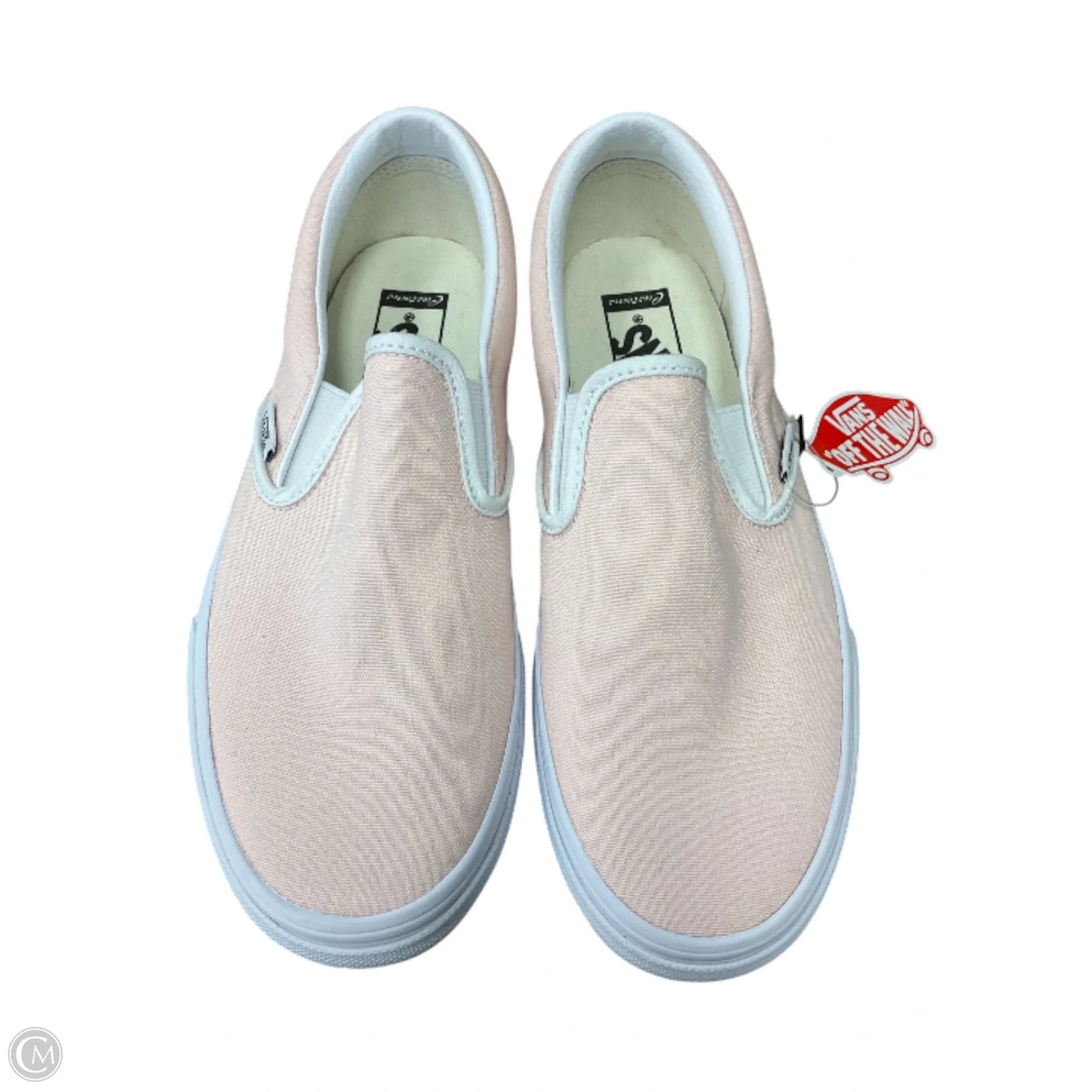 Shoes Sneakers By Vans In Pink & White, Size: 8