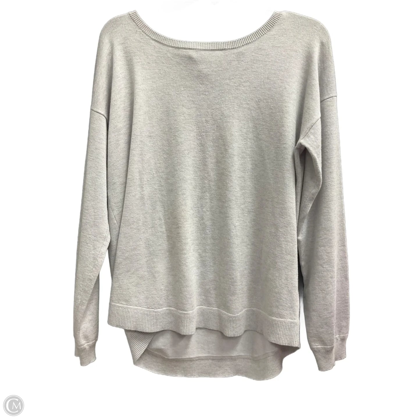 Top Long Sleeve By Cable And Gauge In Grey, Size: L