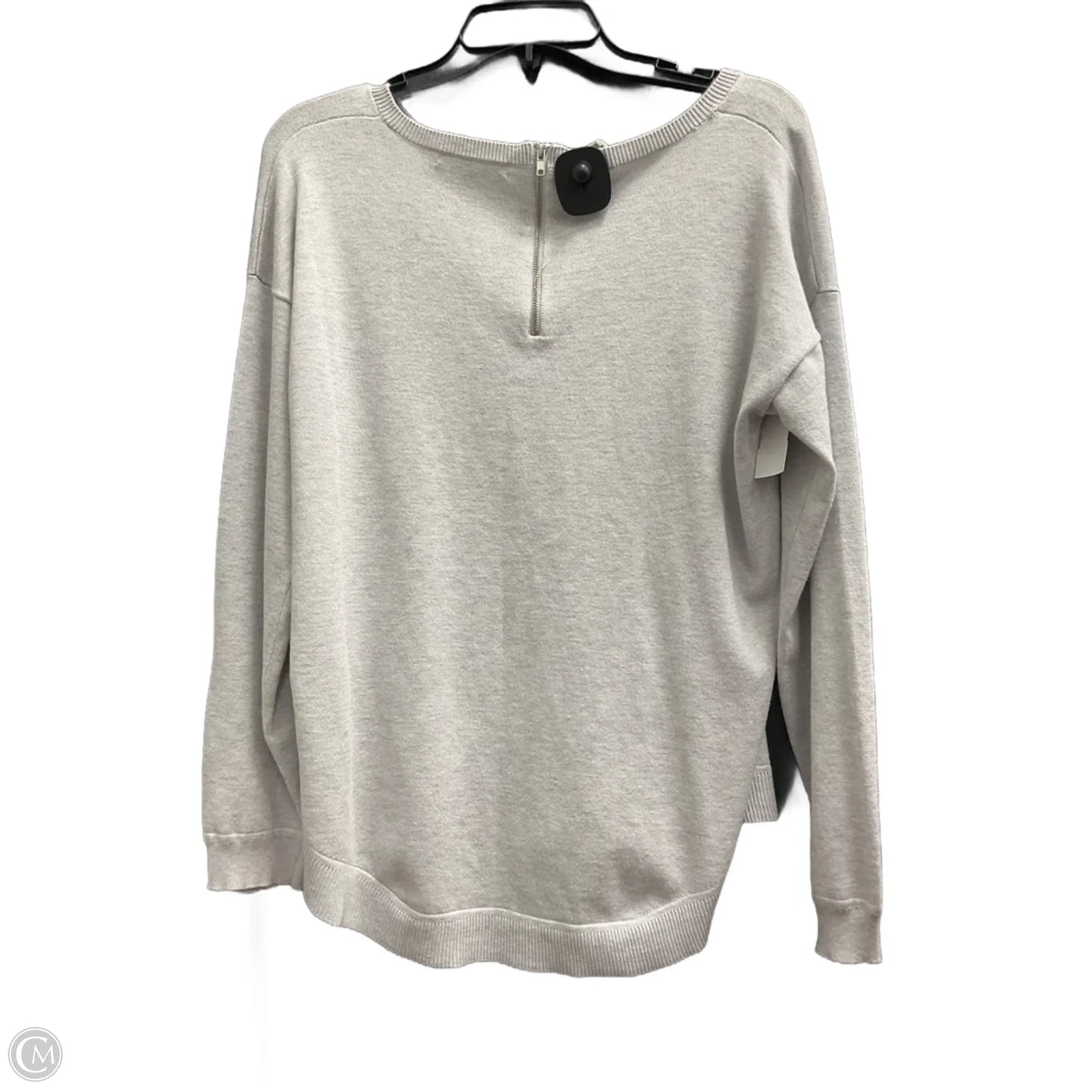 Top Long Sleeve By Cable And Gauge In Grey, Size: L