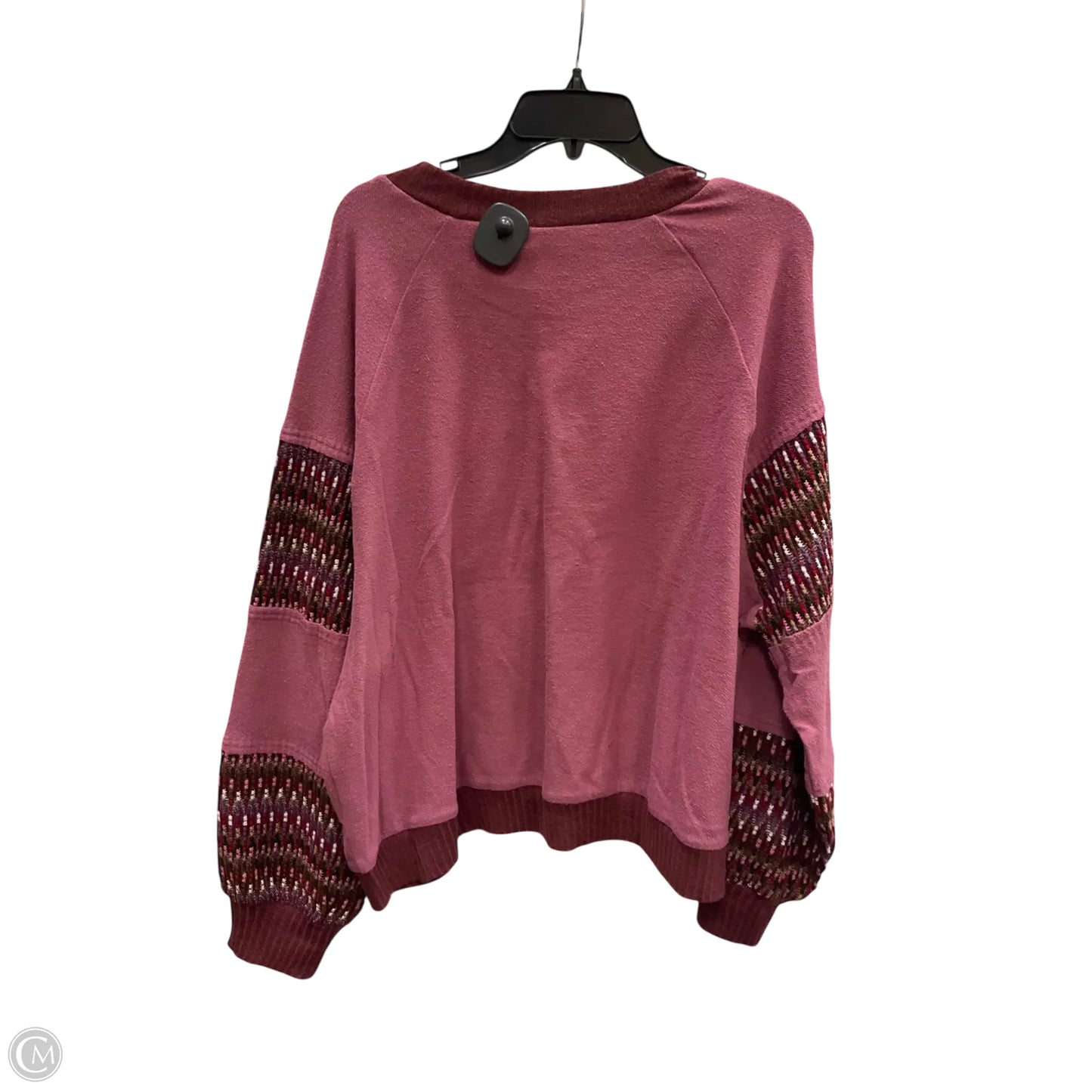 Sweater By Easel In Pink & Purple, Size: 1x