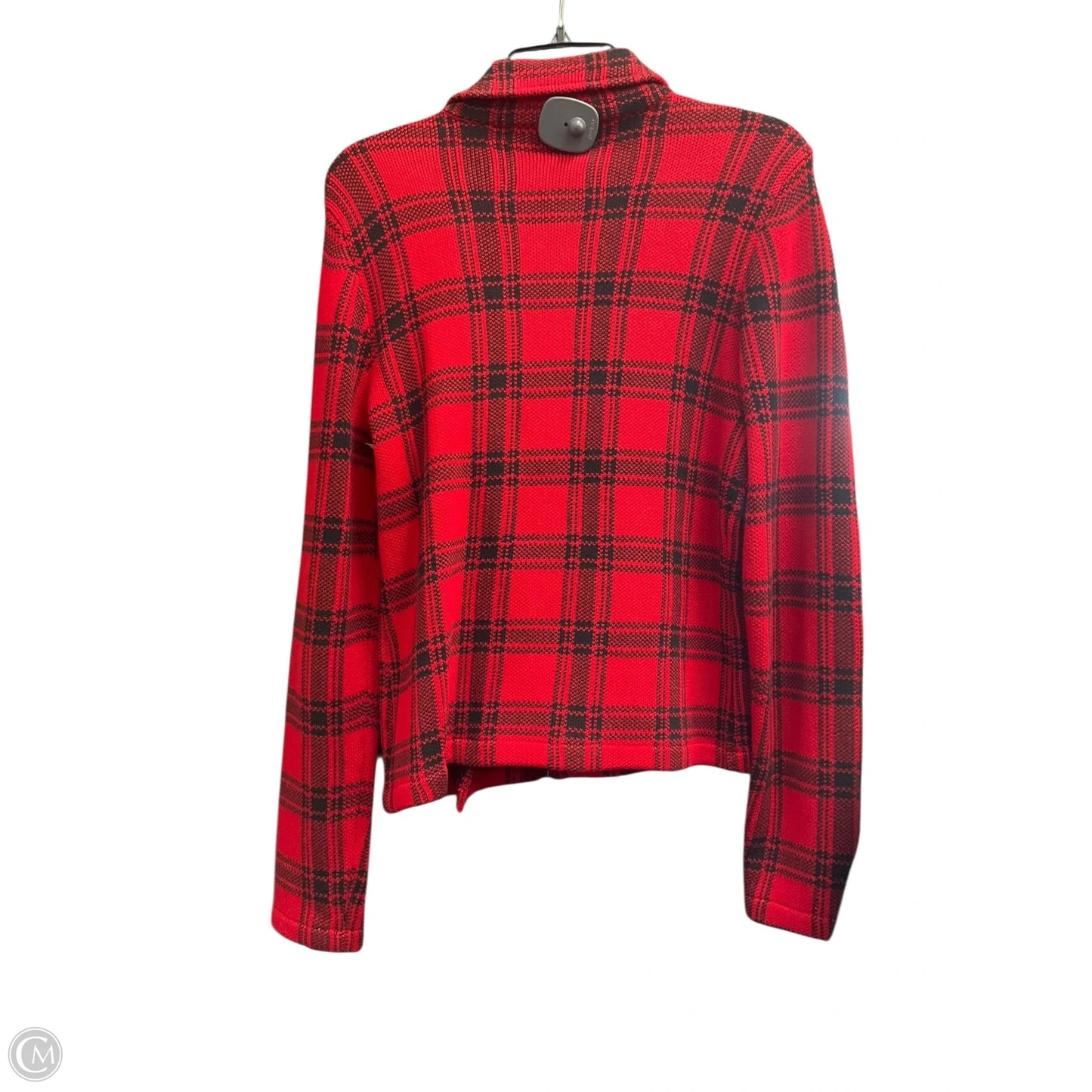 Jacket Other By Chaps In Black & Red, Size: L