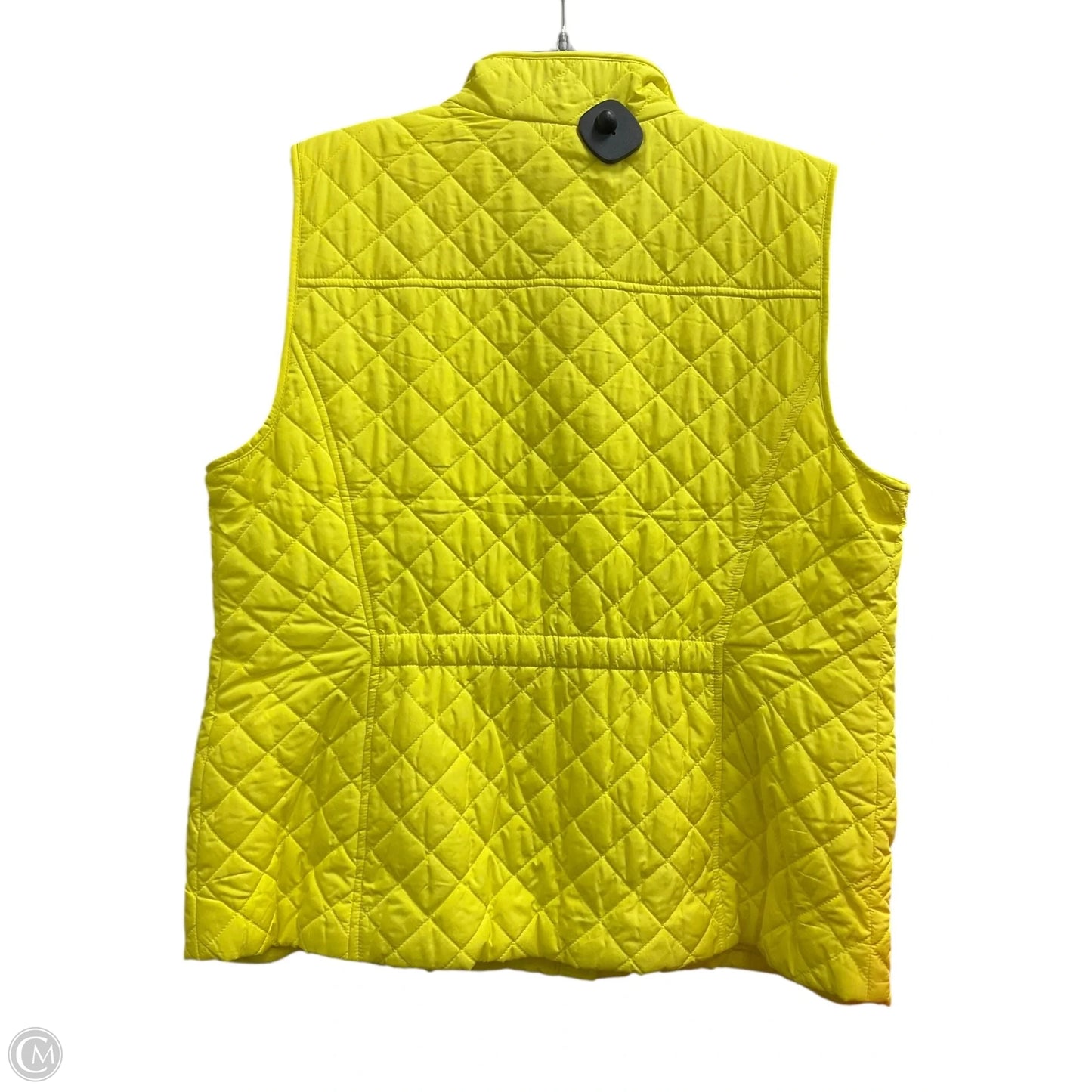 Vest Puffer & Quilted By Talbots In Yellow, Size: Xl