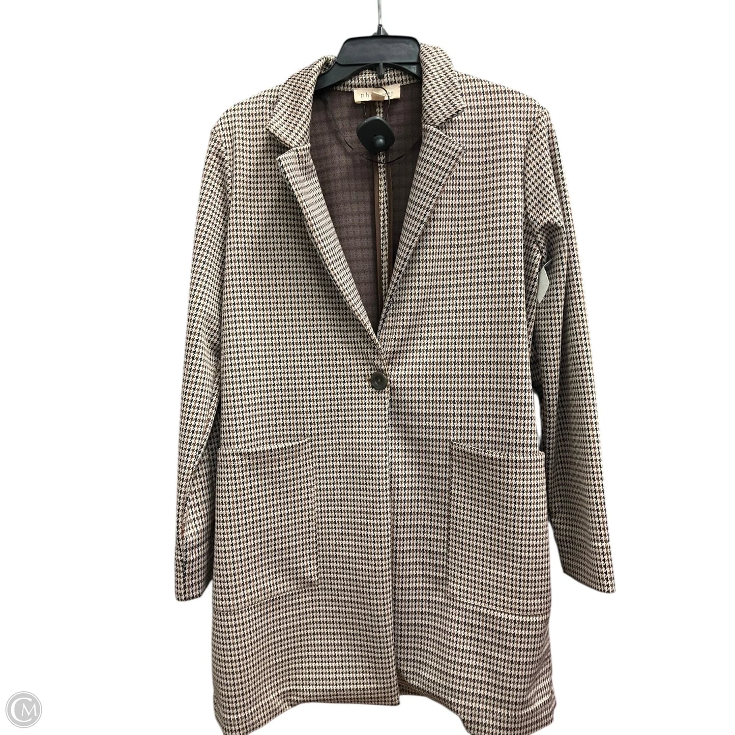 Blazer By Philosophy In Black & Brown, Size: M