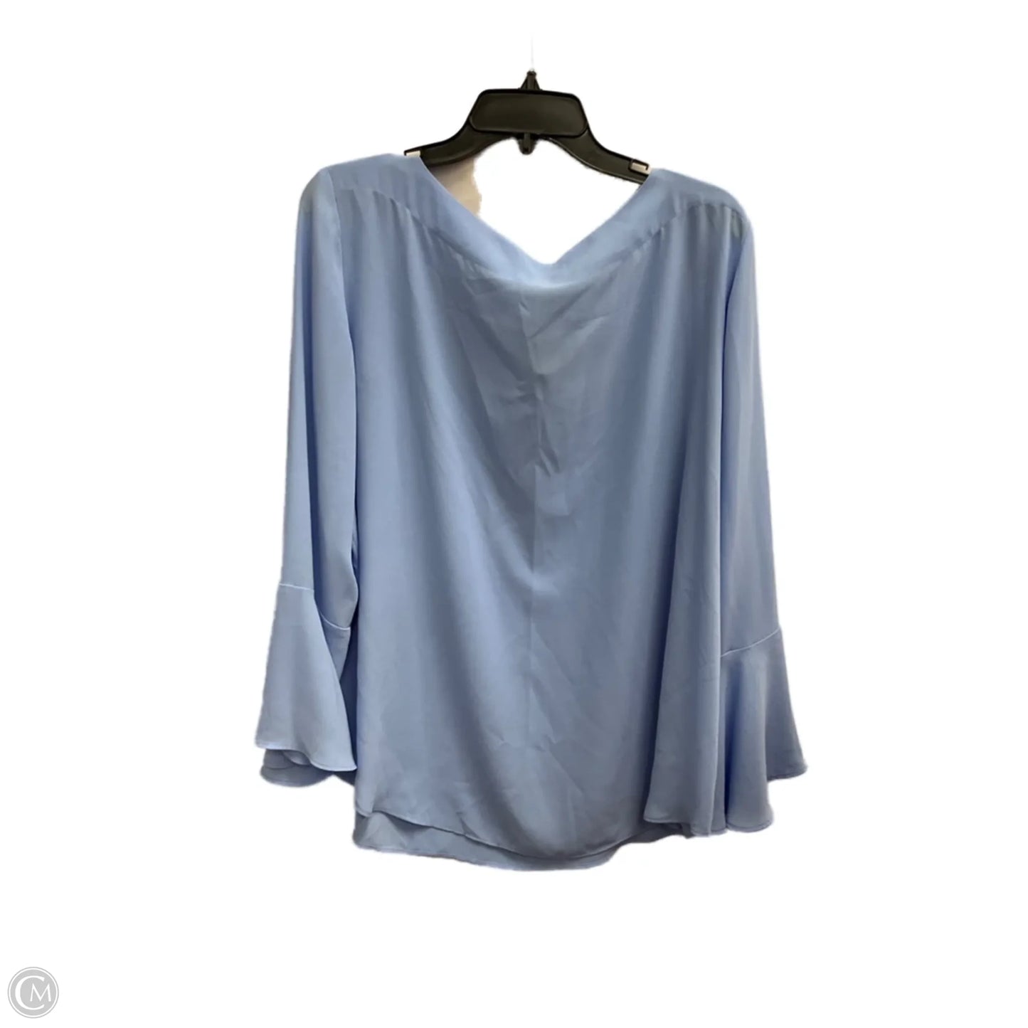 Blouse Long Sleeve By Ann Taylor In Blue, Size: Xl