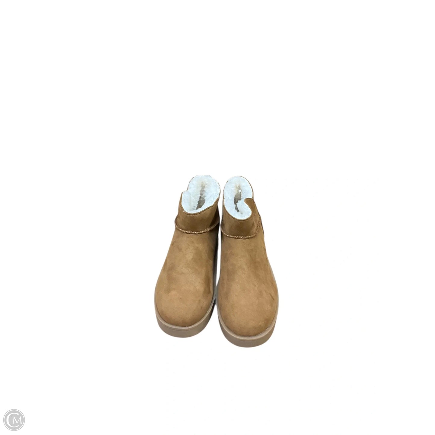 Boots Ankle Flats By Falls Creek In Brown & Cream, Size: 7