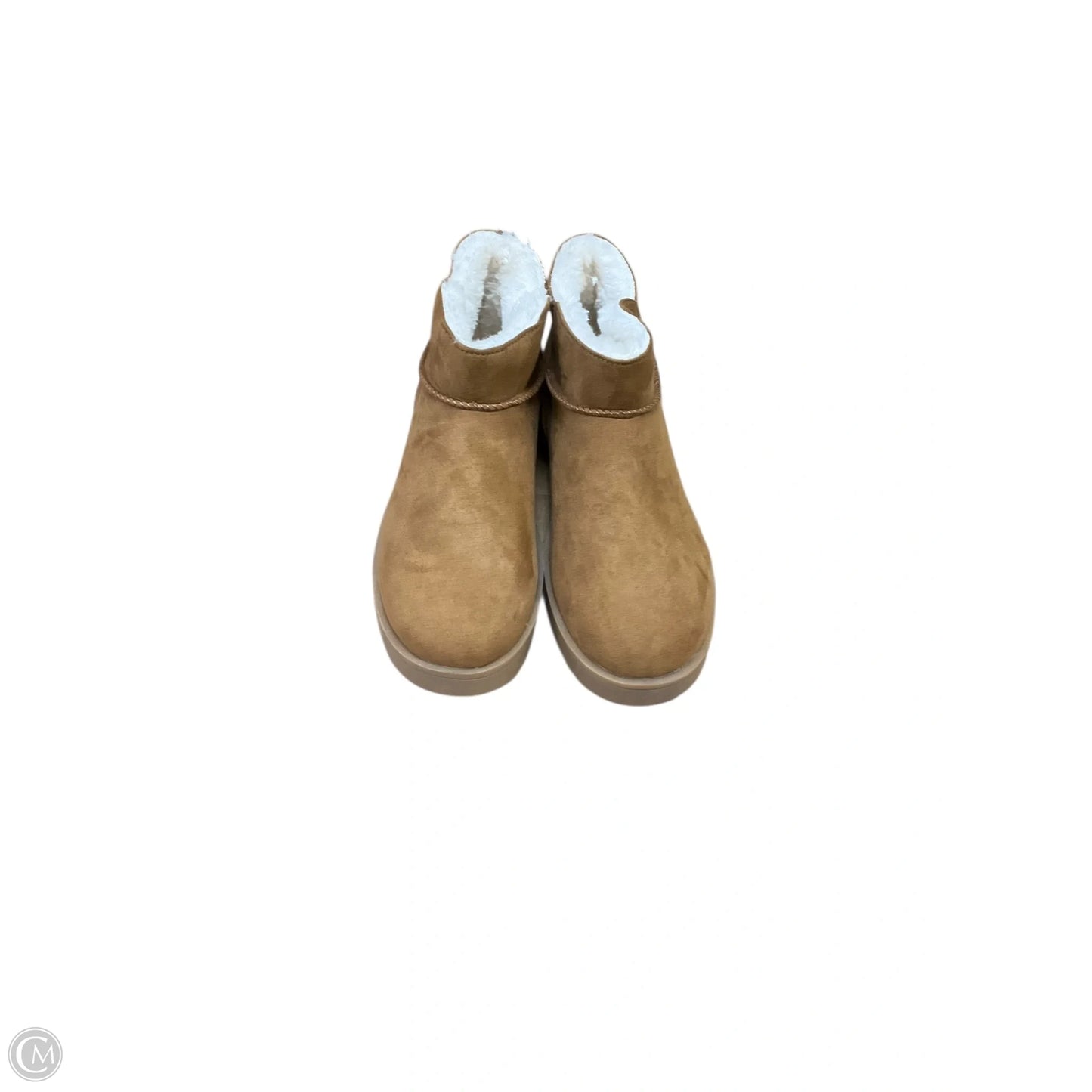 Boots Ankle Flats By Falls Creek In Brown & Cream, Size: 7