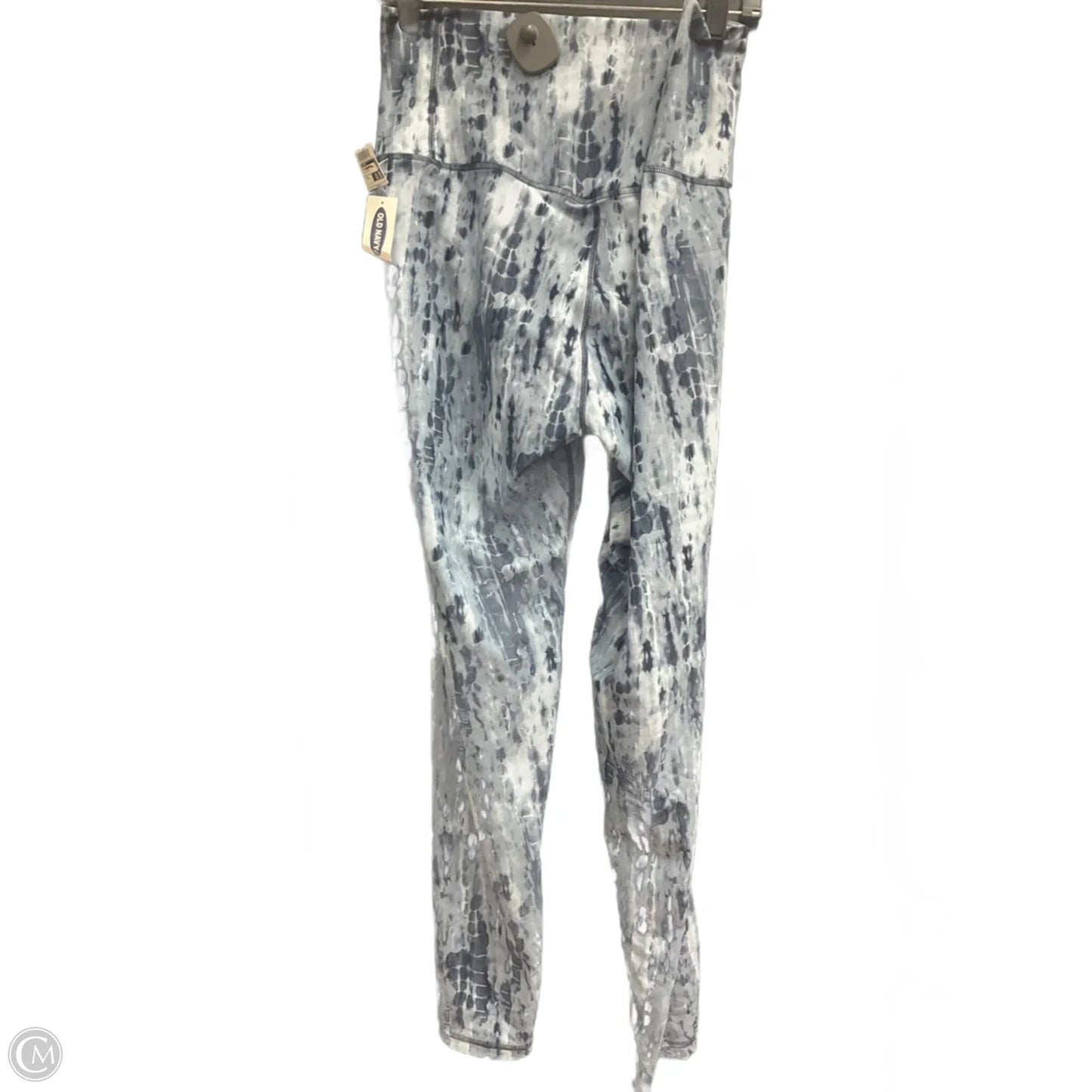 Athletic Leggings By Old Navy In Blue & White, Size: Xl