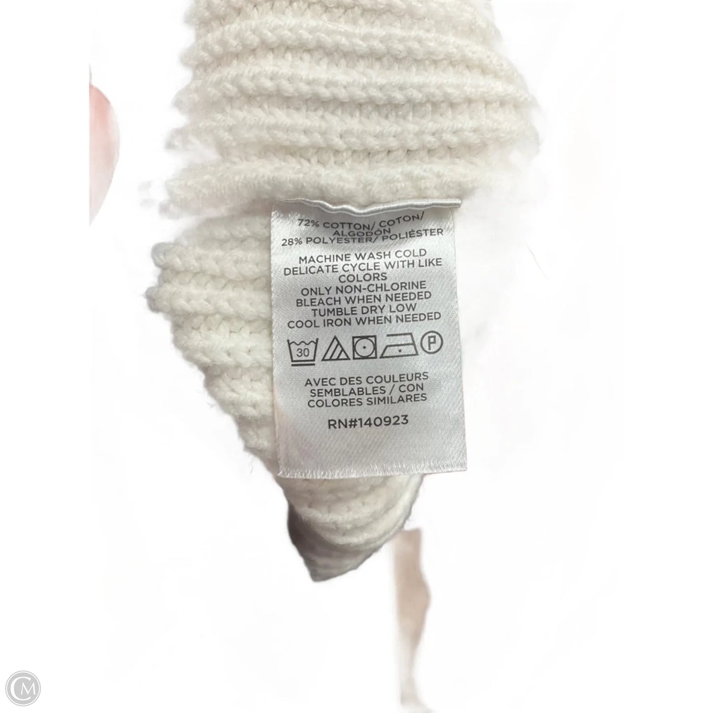 Vest Sweater By Loft In Blue & White, Size: Xxl