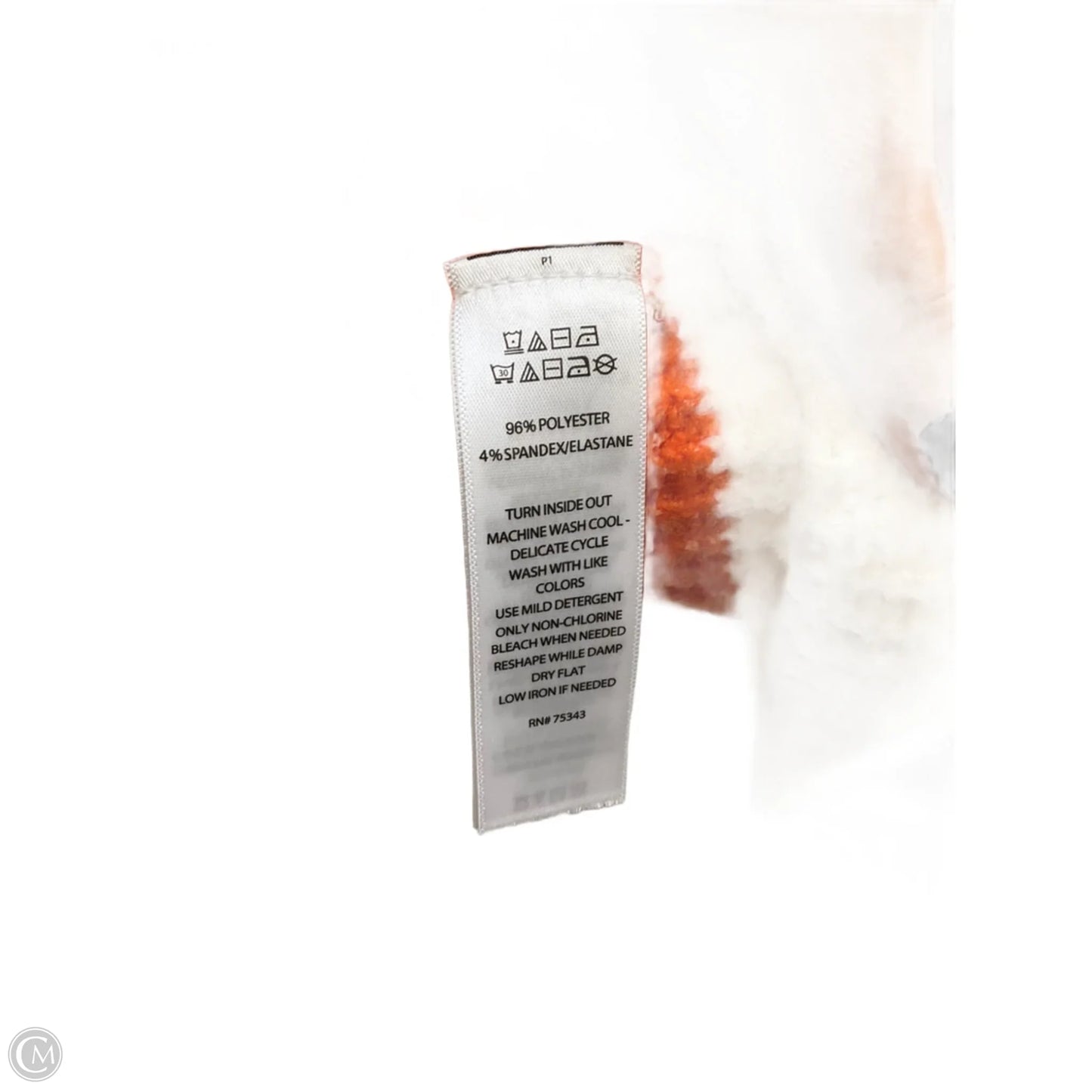 Sweater By Sincerely Jules In Orange & White, Size: S