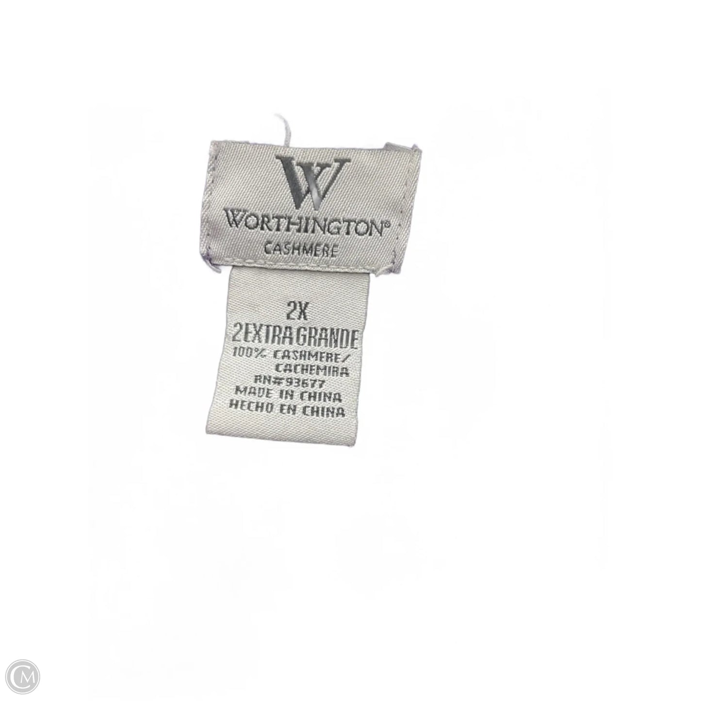 Sweater Cashmere By Worthington In Purple, Size: 2x