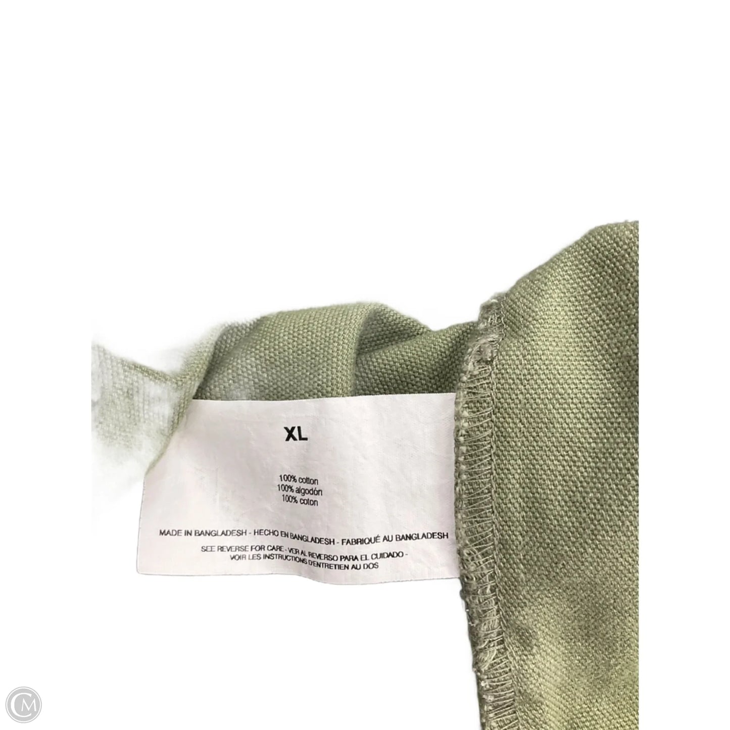 Jacket Denim By Vintage America In Green Denim, Size: Xl