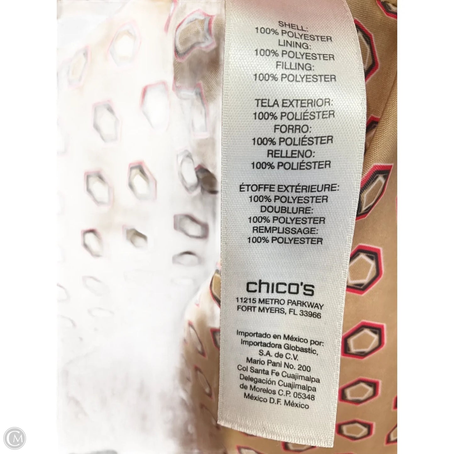 Jacket Puffer & Quilted By Chicos In Red, Size: M