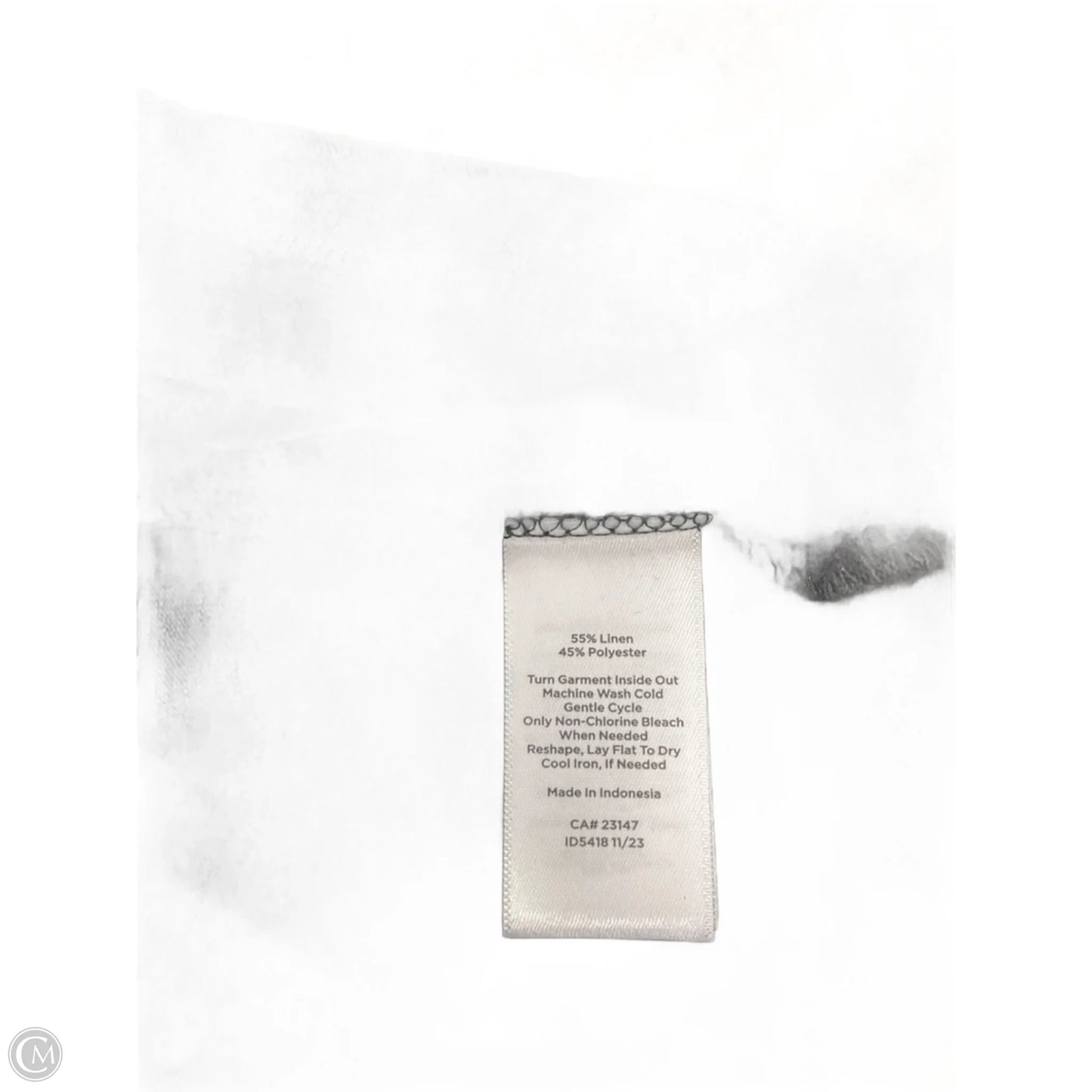 Top Short Sleeve By Talbots In Black & Gold, Size: Xlp