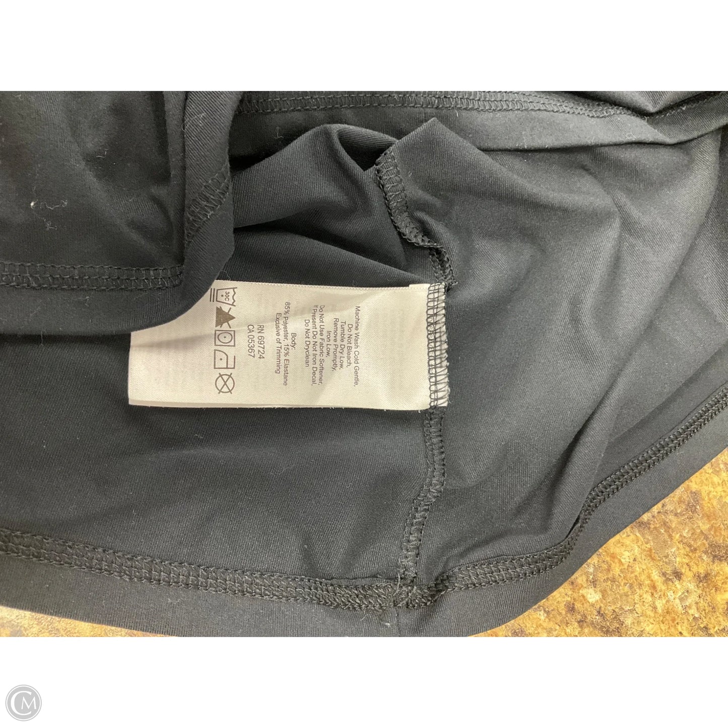 Athletic Top Short Sleeve By Columbia In Black, Size: M