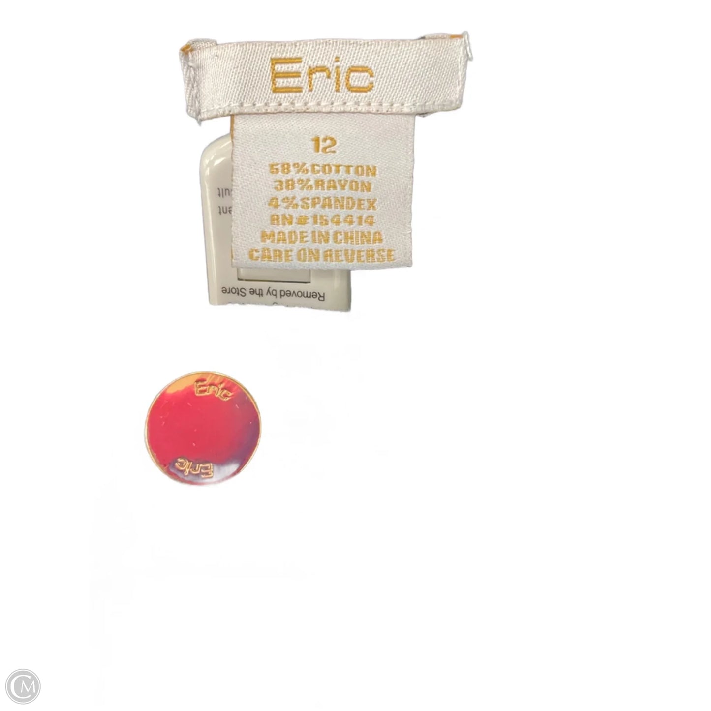 Jeans Skinny By Cmf In Black Denim, Size: 12