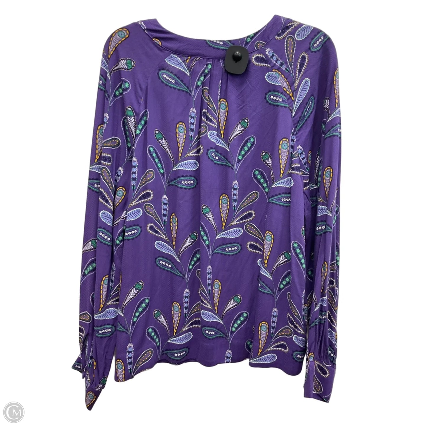 Top Long Sleeve By Loft In Purple, Size: Xl