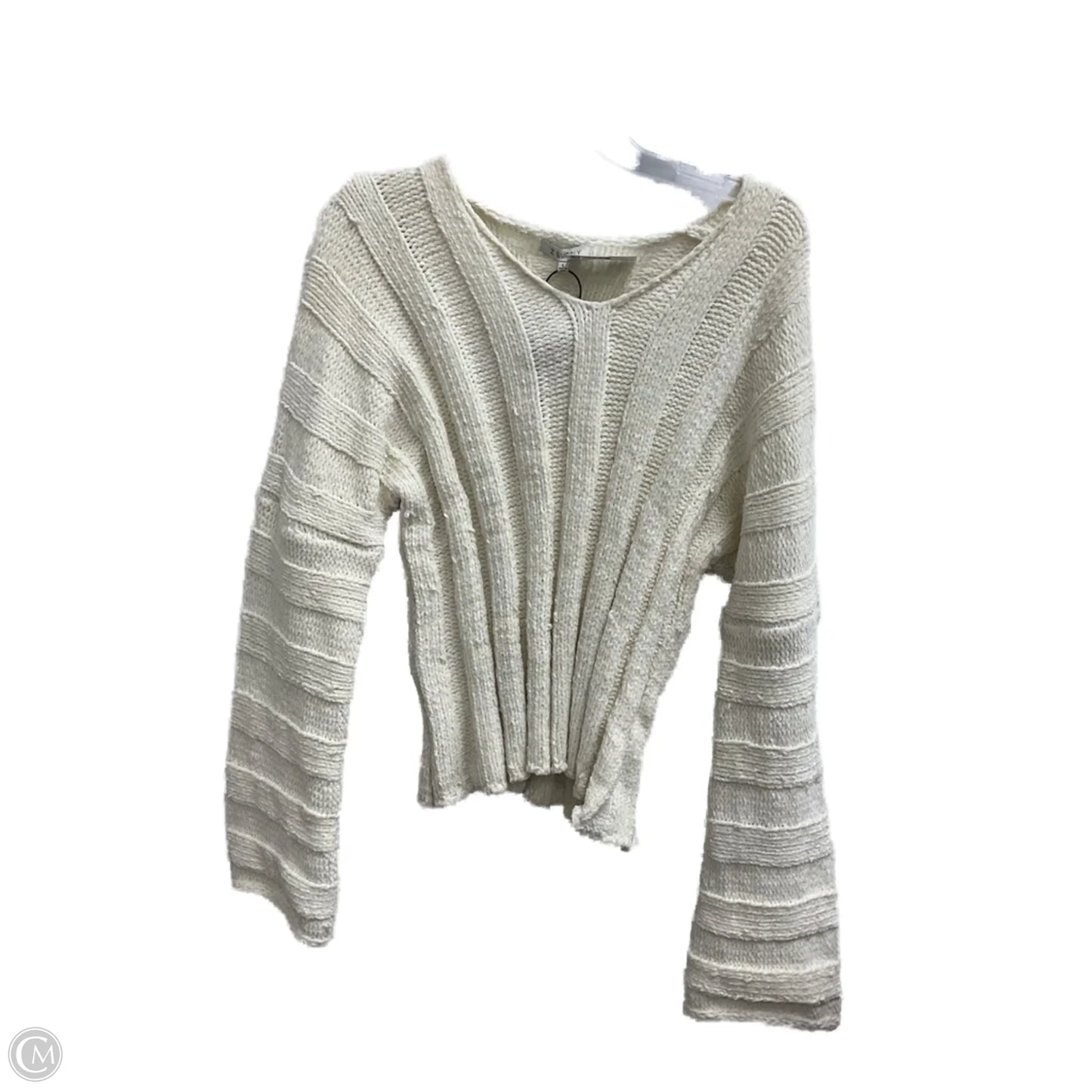 Top Long Sleeve By Z Supply In White, Size: L