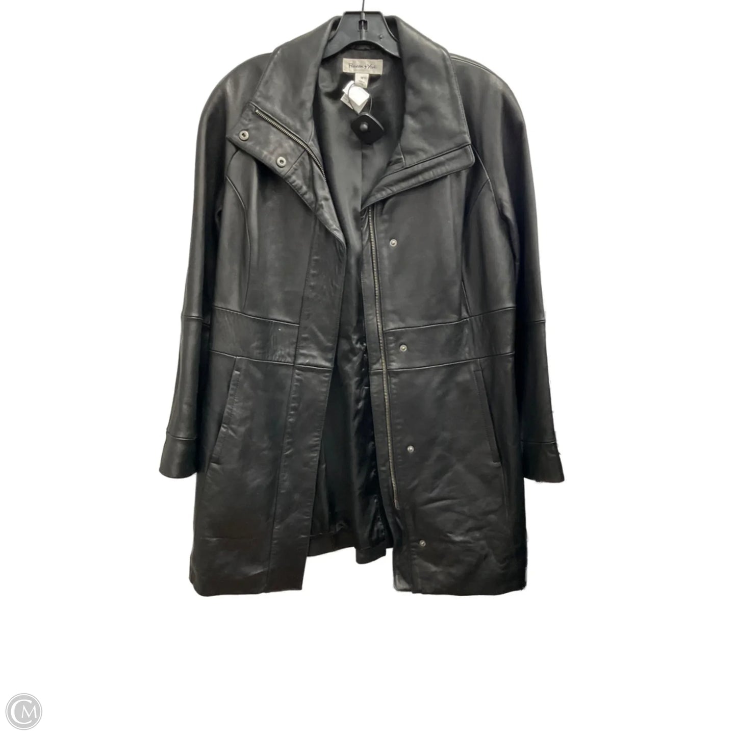 Jacket Leather By Preston And New York In Black, Size: M