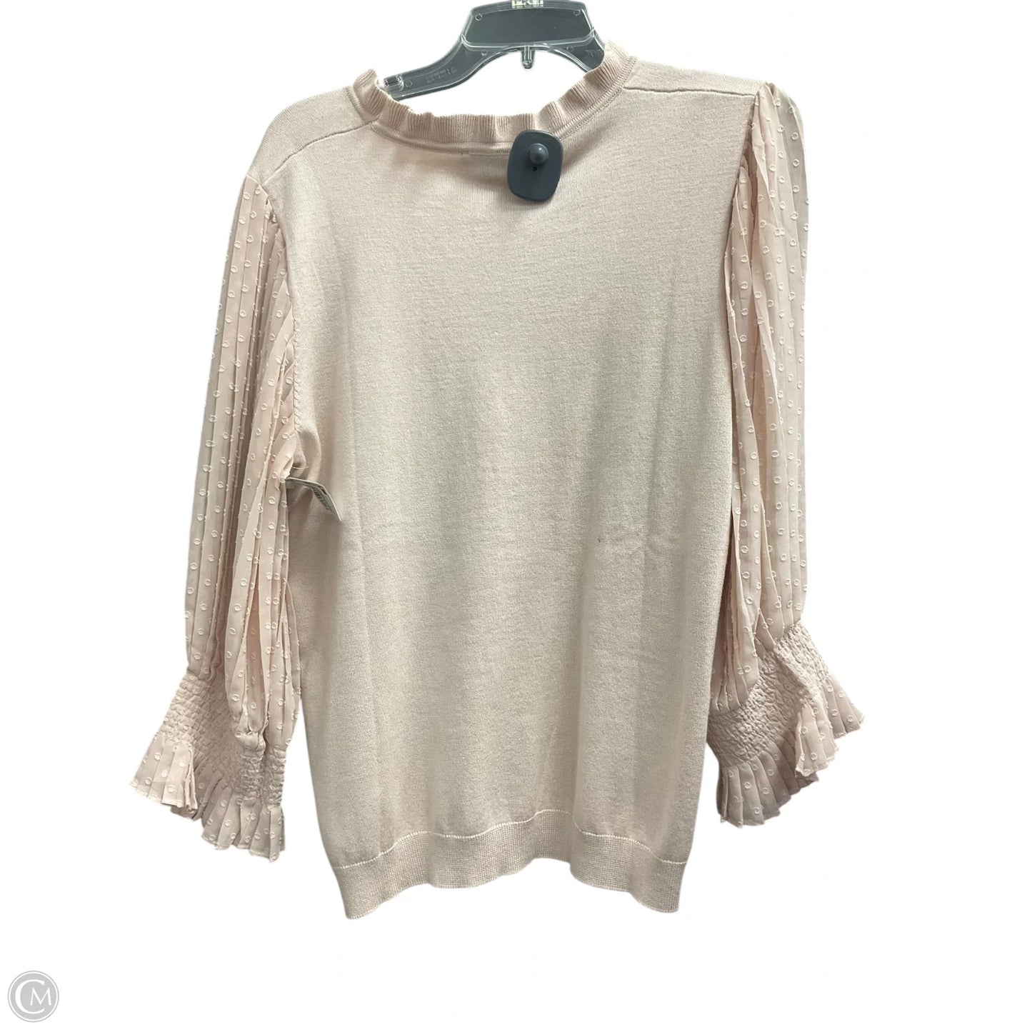 Top Long Sleeve By Adrianna Papell In Pink, Size: L