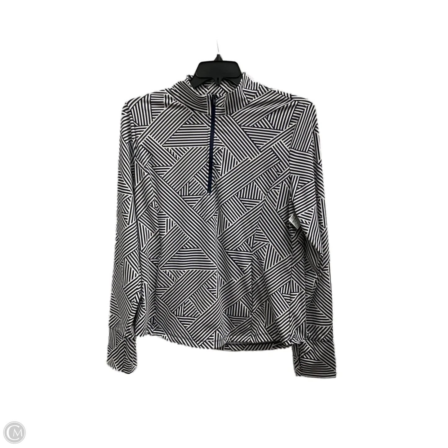 Athletic Top Long Sleeve Collar By Tommy Bahama In Striped Pattern, Size: Xl