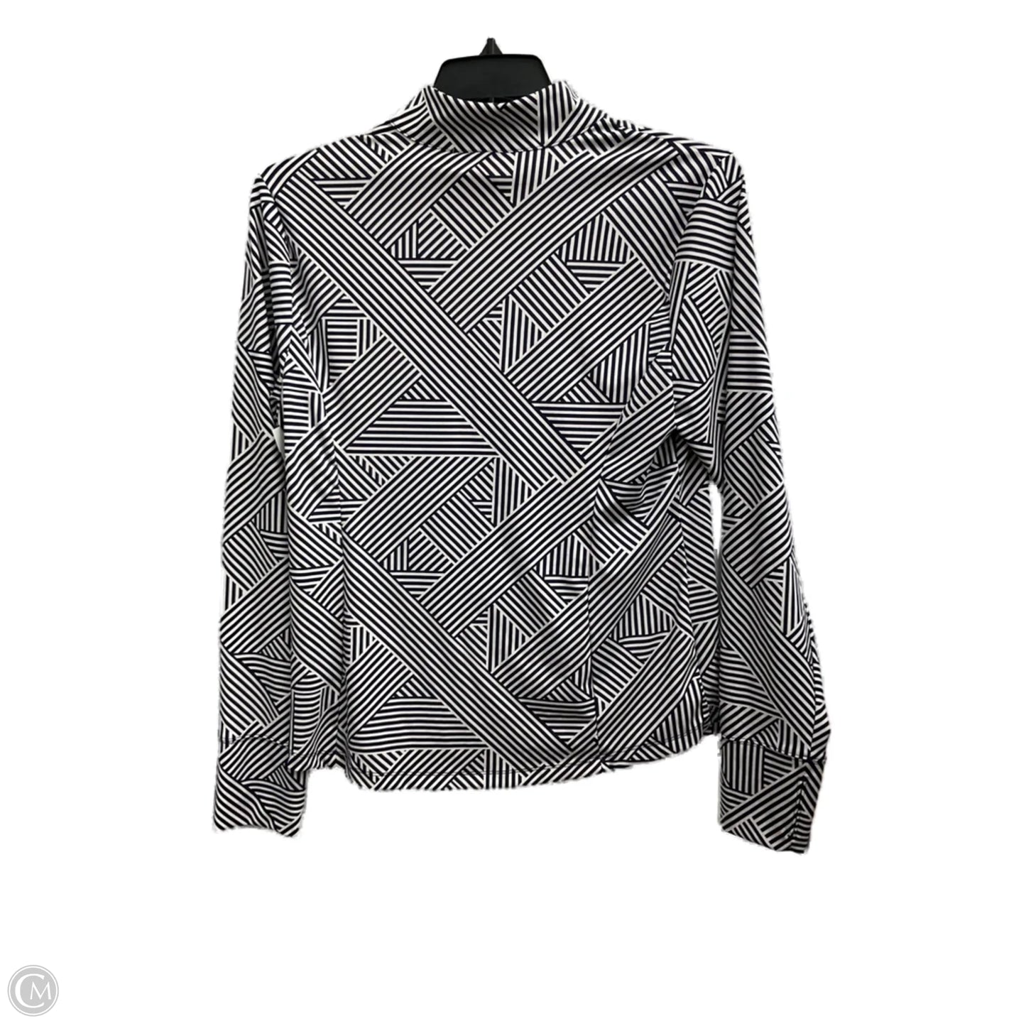 Athletic Top Long Sleeve Collar By Tommy Bahama In Striped Pattern, Size: Xl
