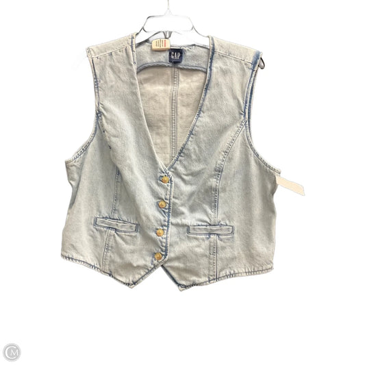 Vest Other By Gap In Blue Denim, Size: Xl