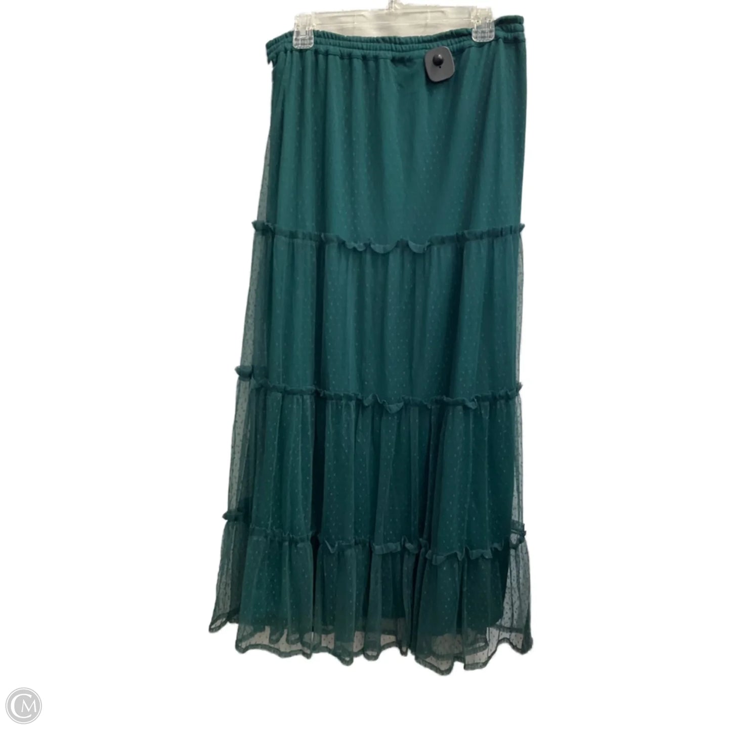 Skirt Maxi By Clothes Mentor In Green, Size: Xl