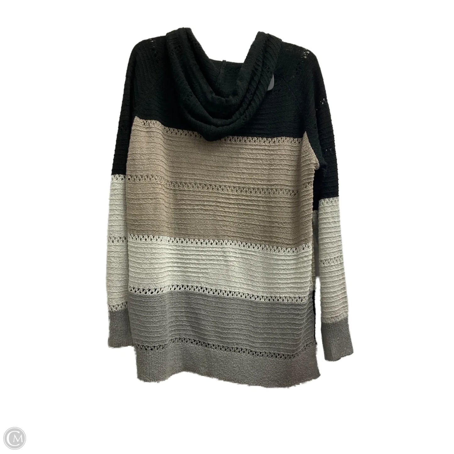 Sweater By Clothes Mentor In Black & Grey, Size: 2x