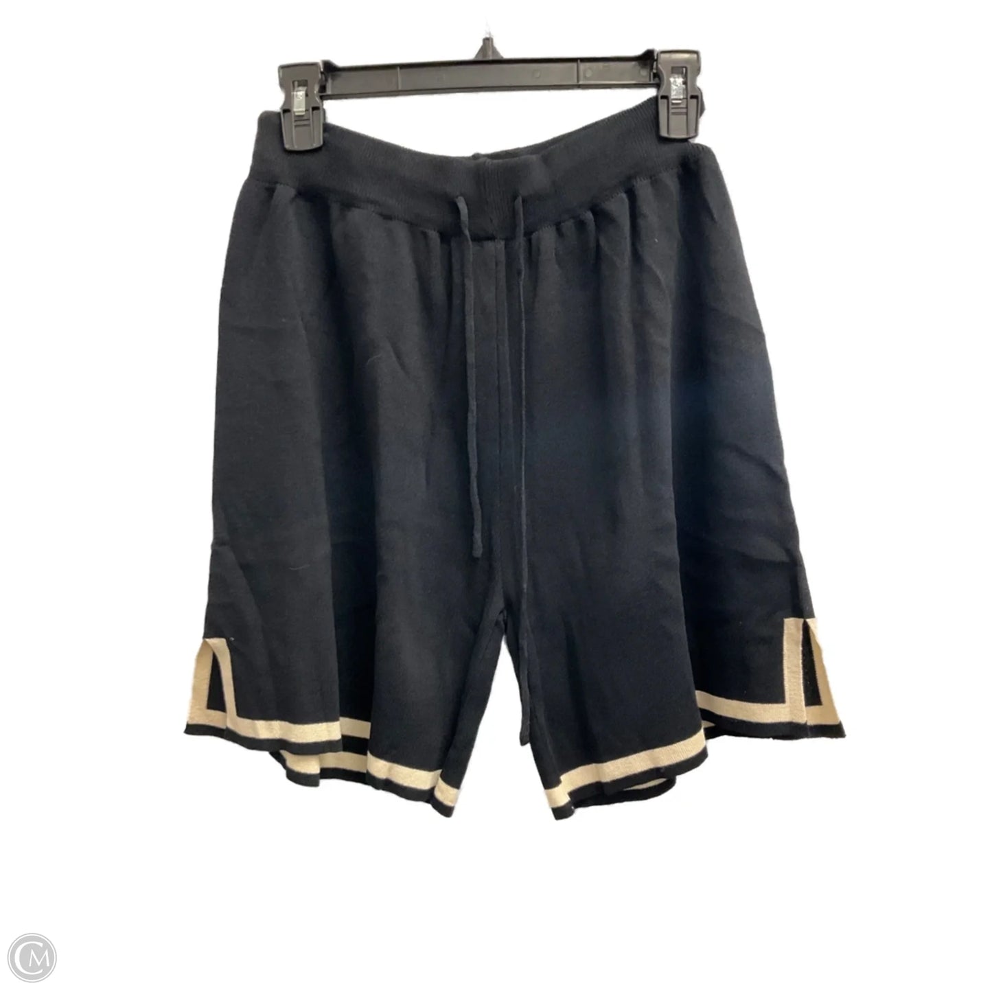 Top 2pc 3/4 Sleeve By Clothes Mentor In Black, Size: L