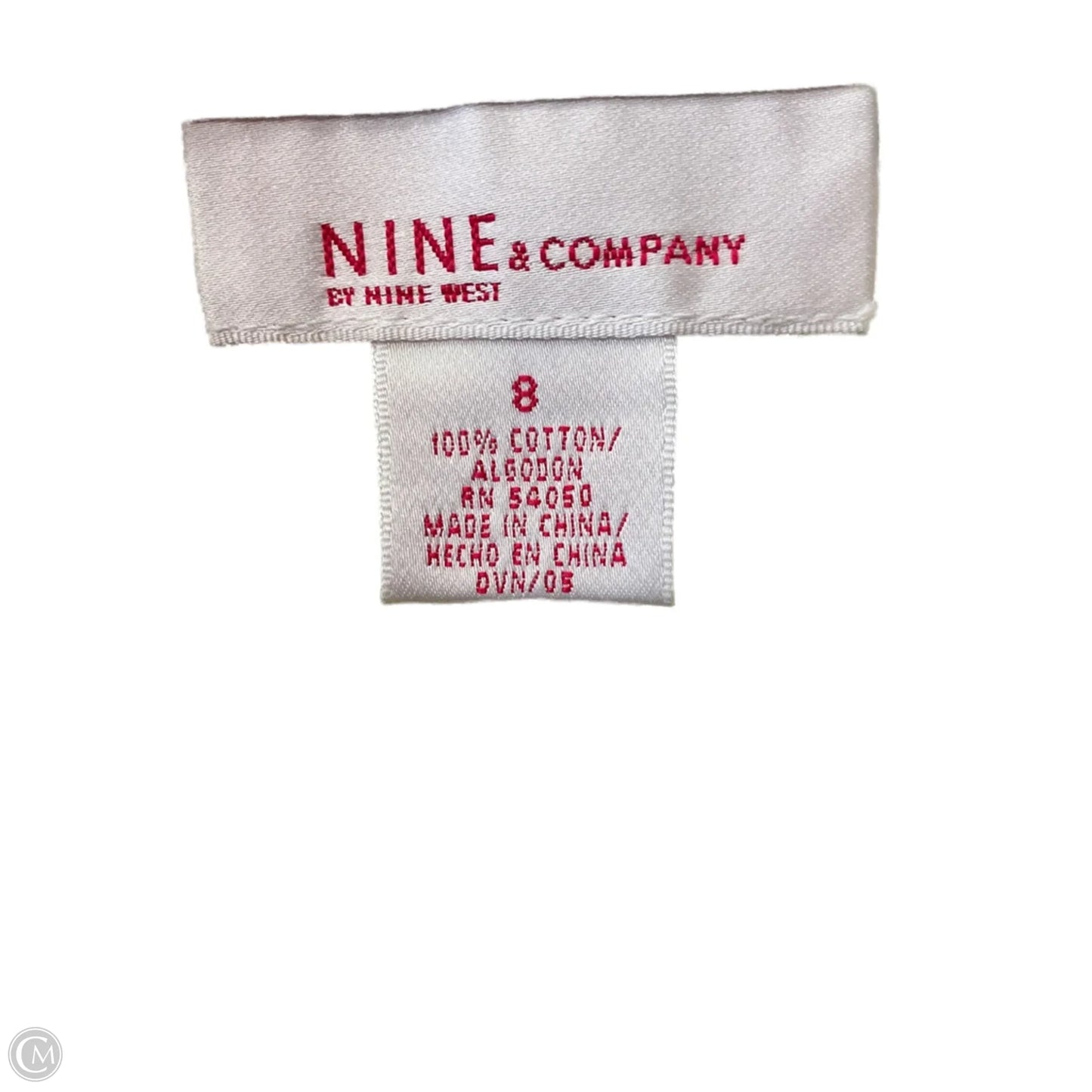 Skirt Midi By Nine And Company In Black & Cream, Size: 8