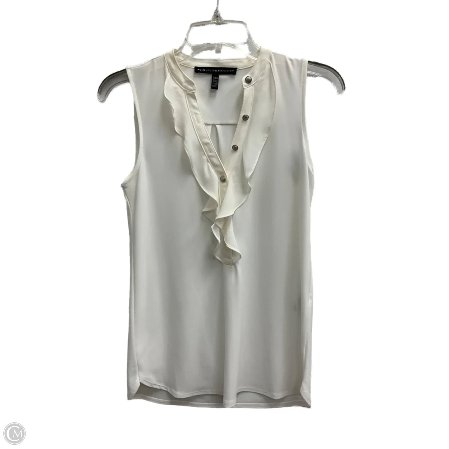 Top Sleeveless By White House Black Market In White, Size: Xxs
