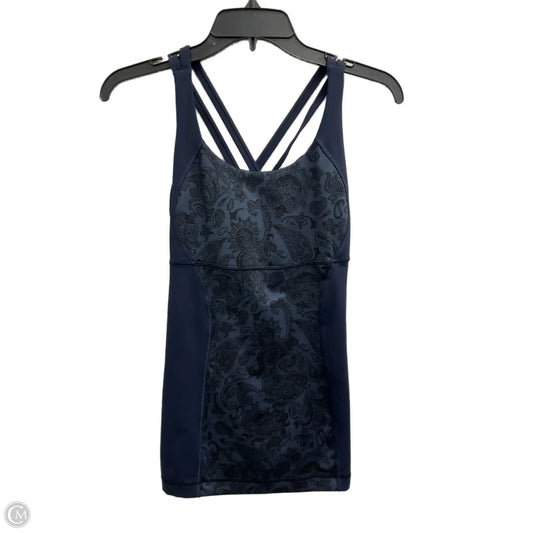 Athletic Tank Top By Lululemon In Paisley Print, Size: S