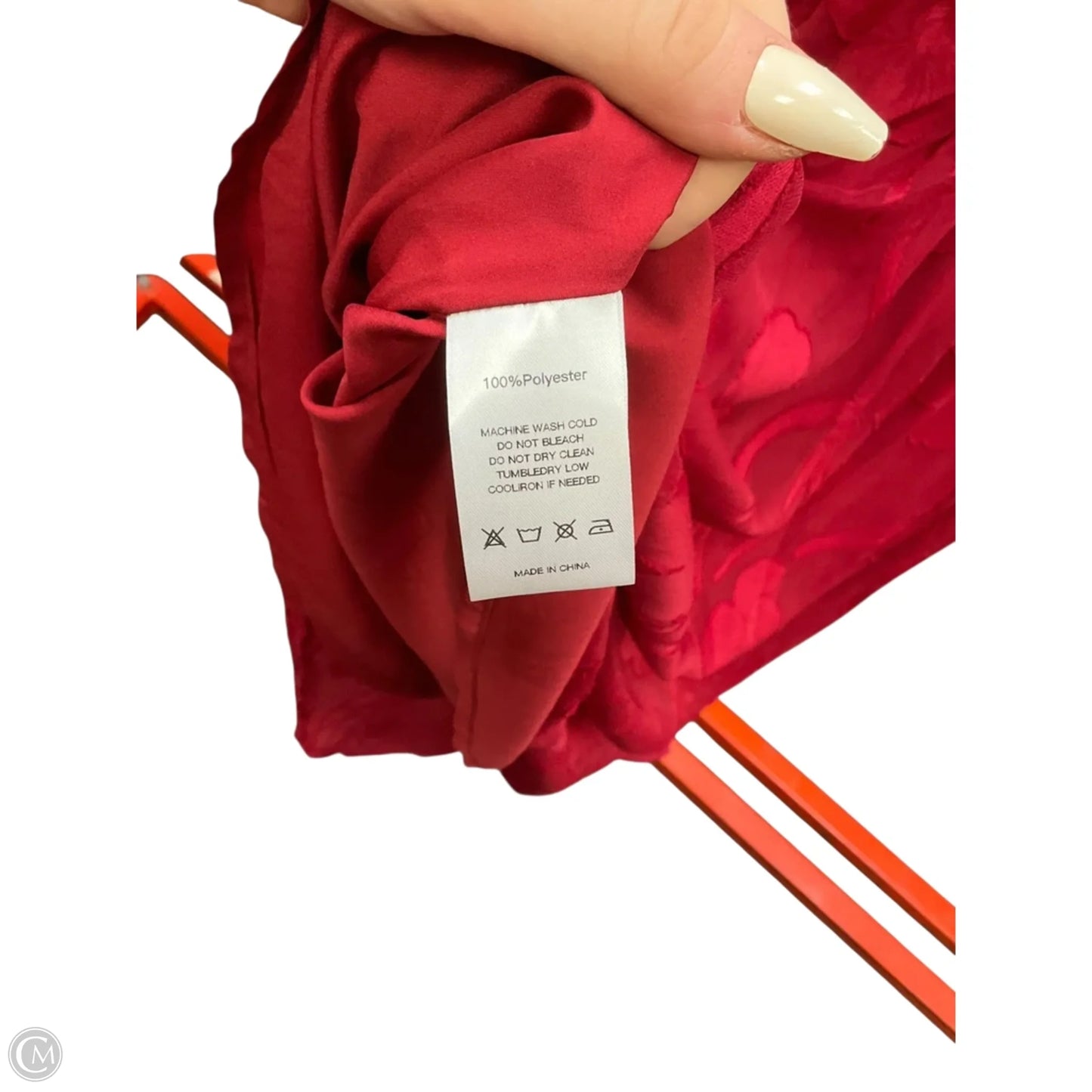 Dress Party Long By Clothes Mentor In Red, Size: L