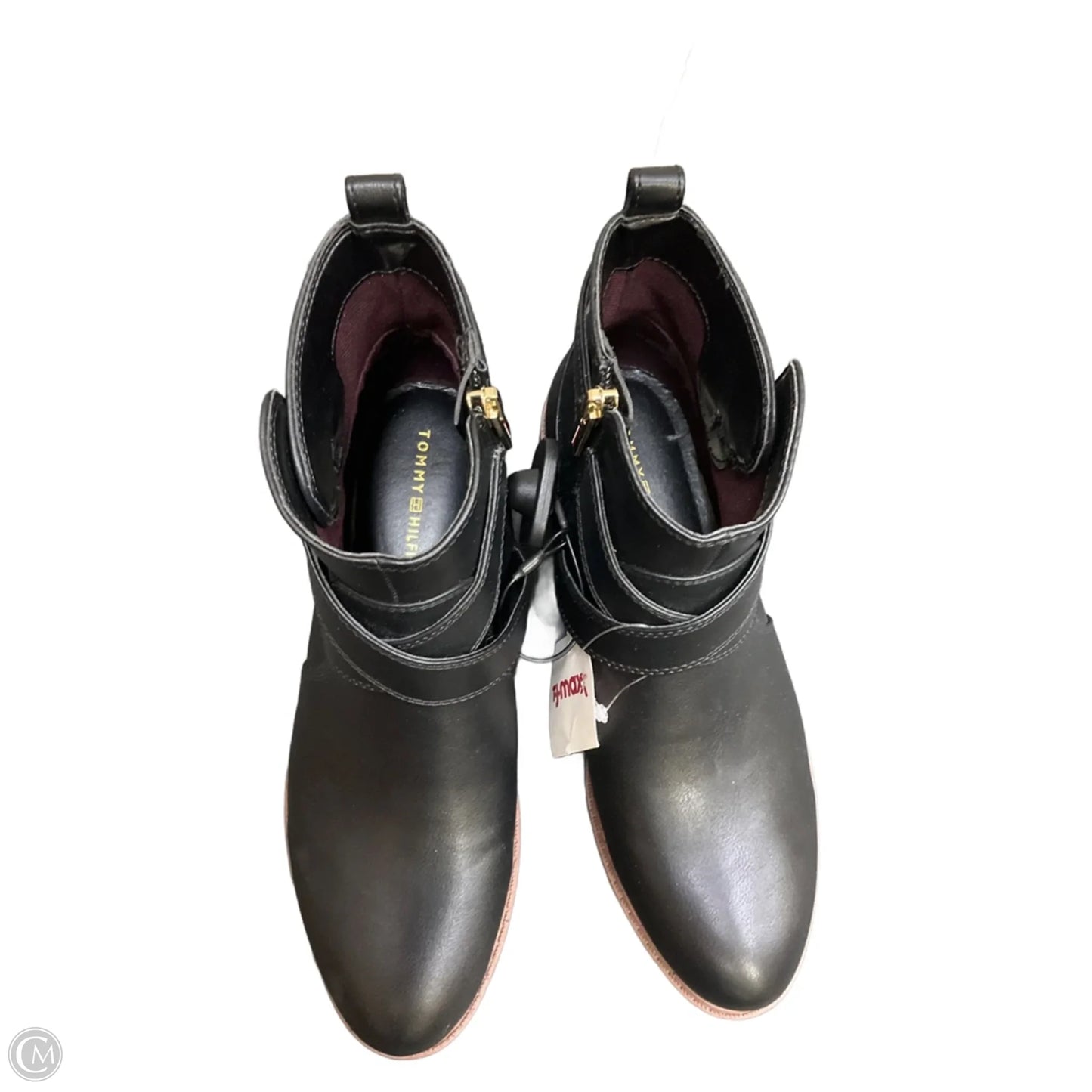 Boots Ankle Flats By Tommy Hilfiger In Black, Size: 7.5