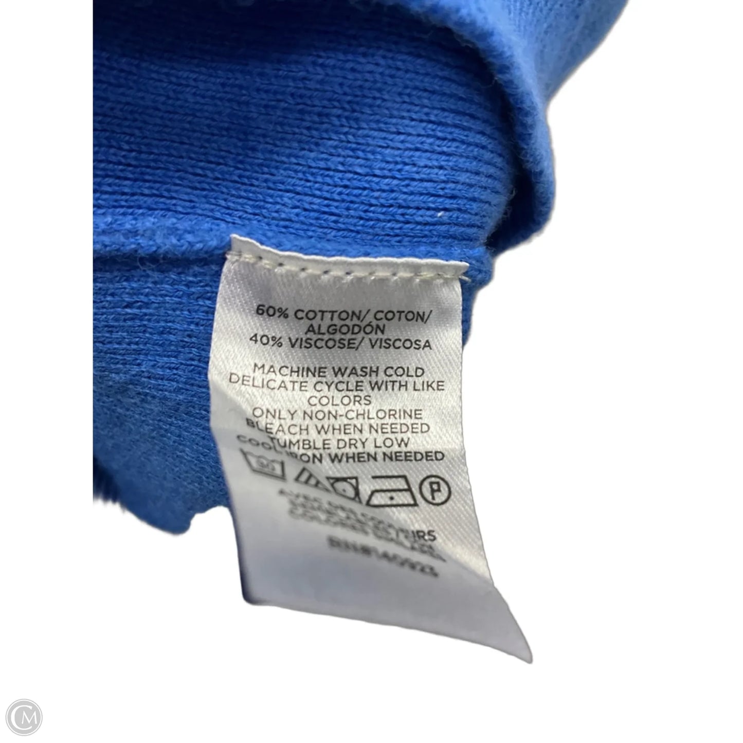 Top Short Sleeve By Loft In Blue, Size: M